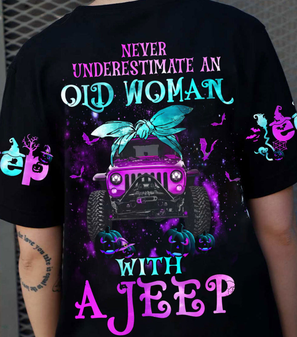 Never Underestimate An Old Woman With A Jeep All Over Print