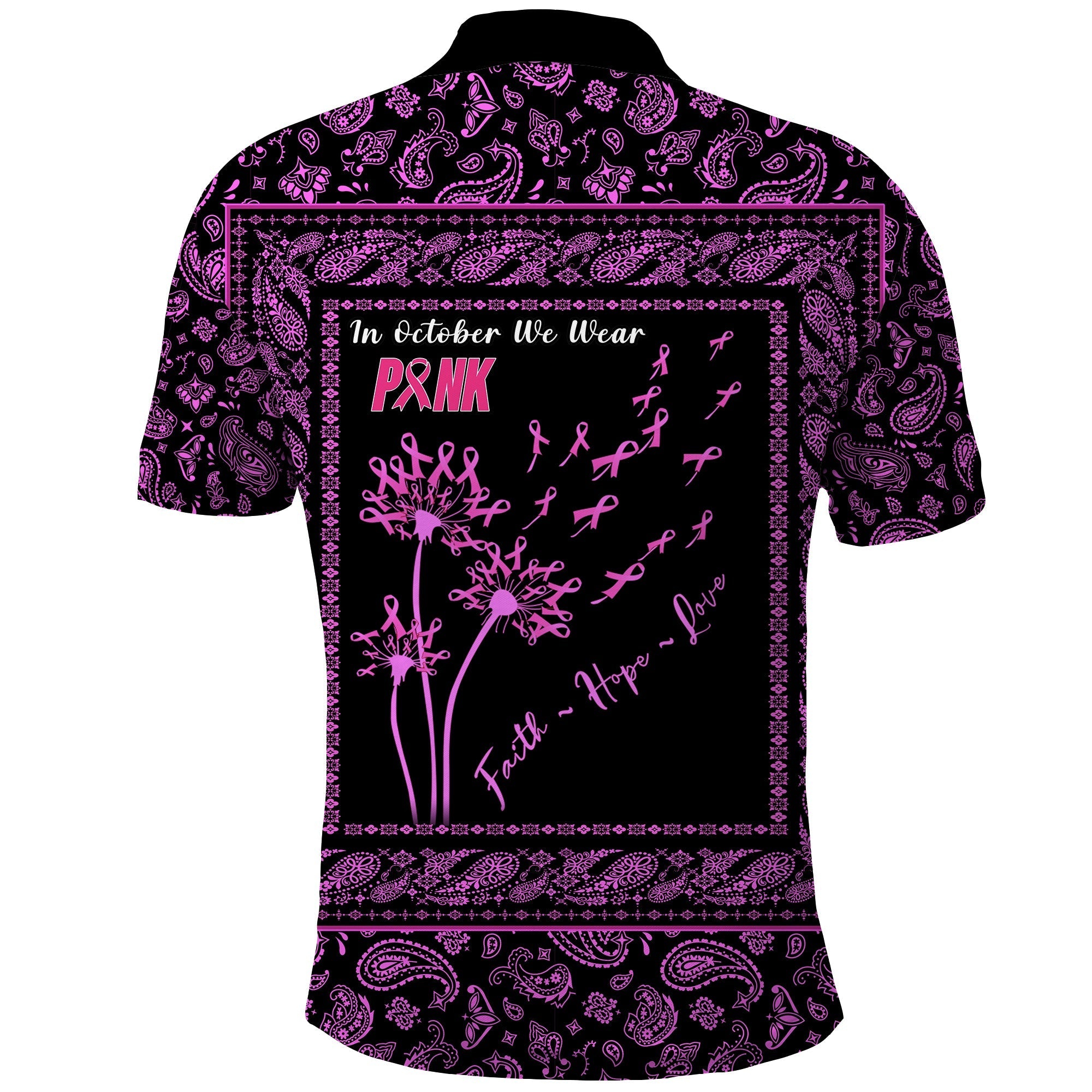 custom-personalised-breast-cancer-polo-shirt-black-paisley-pattern-in-october-we-wear-pink
