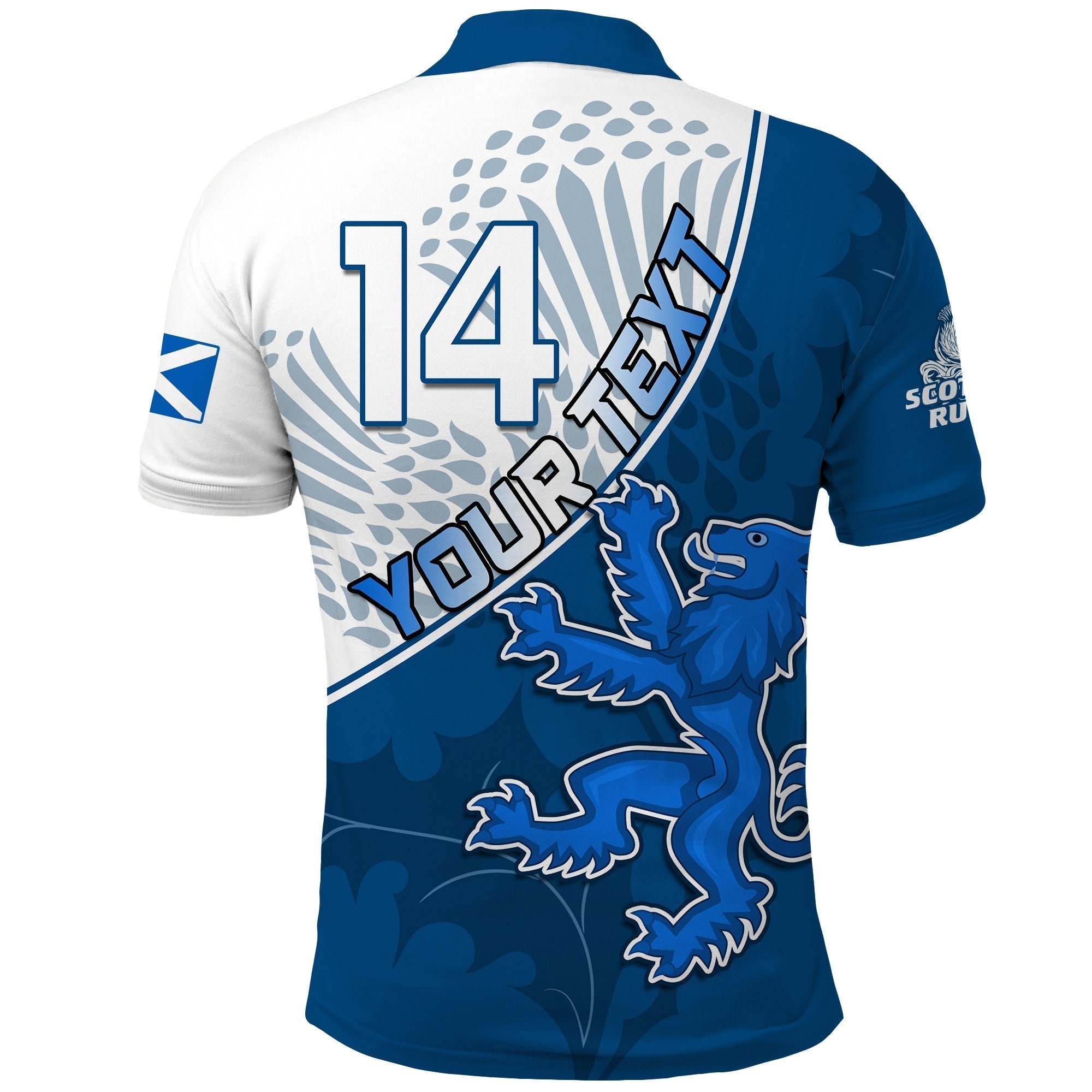 custom-text-and-number-scotland-rugby-polo-shirt-scottish-coat-of-arms-mix-thistle-newest-version