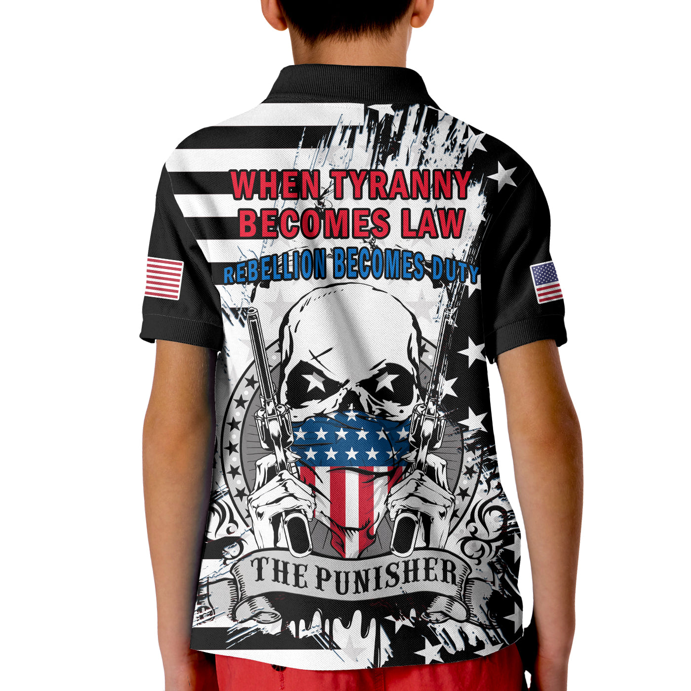 america-polo-shirt-american-flag-punisher-skull-grunge-style