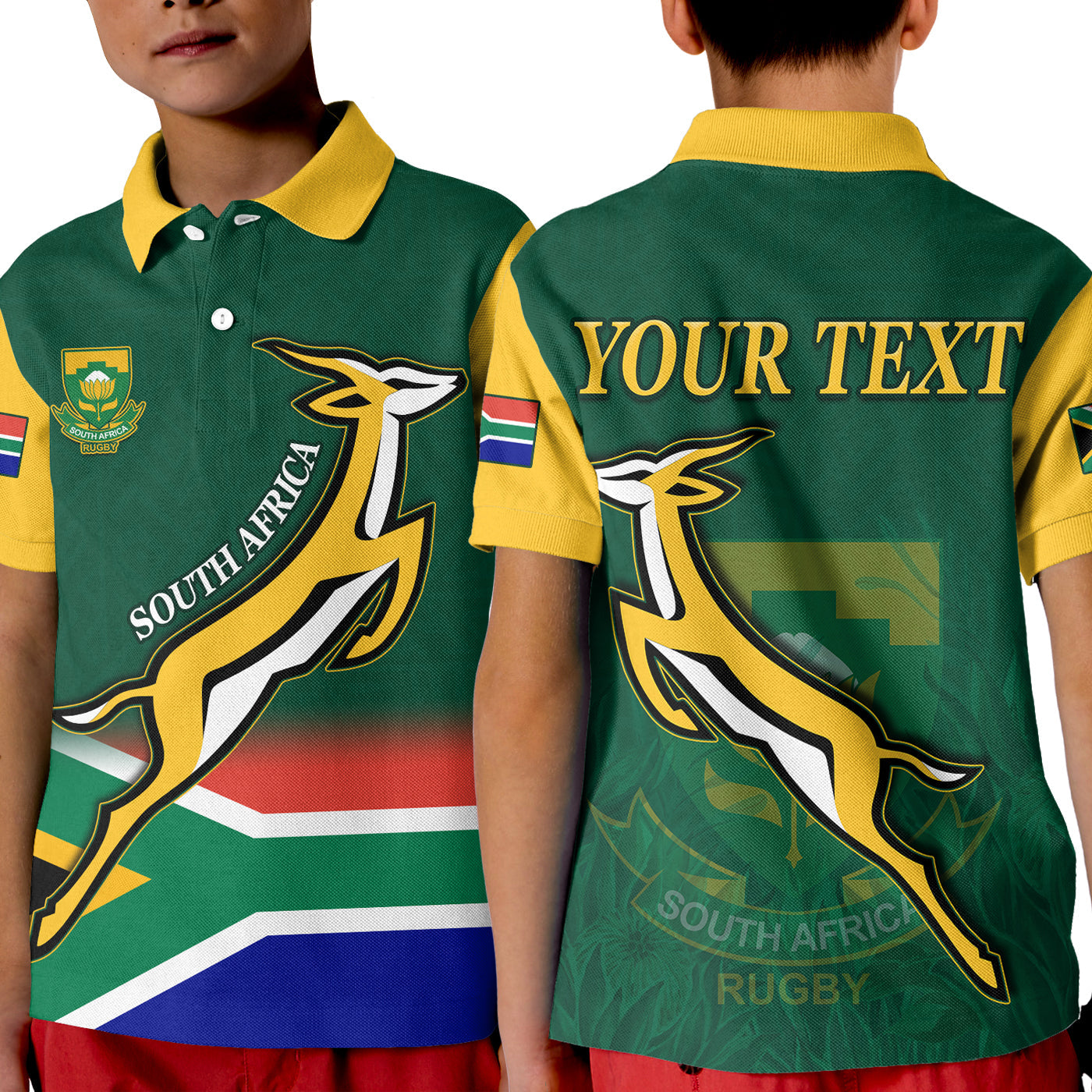 custom-personalised-south-africa-rugby-polo-shirt-kid-springboks-champion-bokke-african-pattern-go-bokke