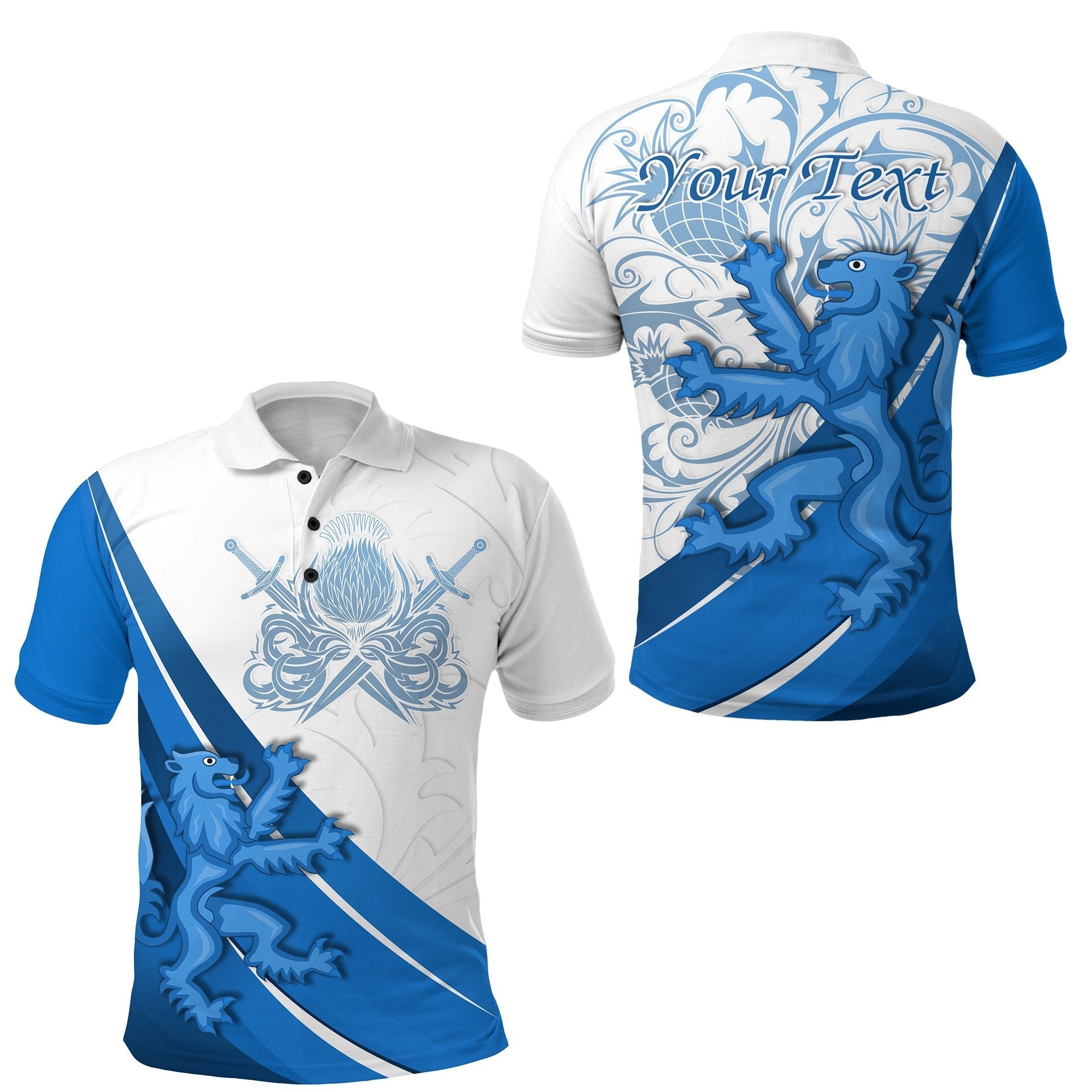 custom-personalised-scotland-rugby-polo-shirt-lion-thistle-simple