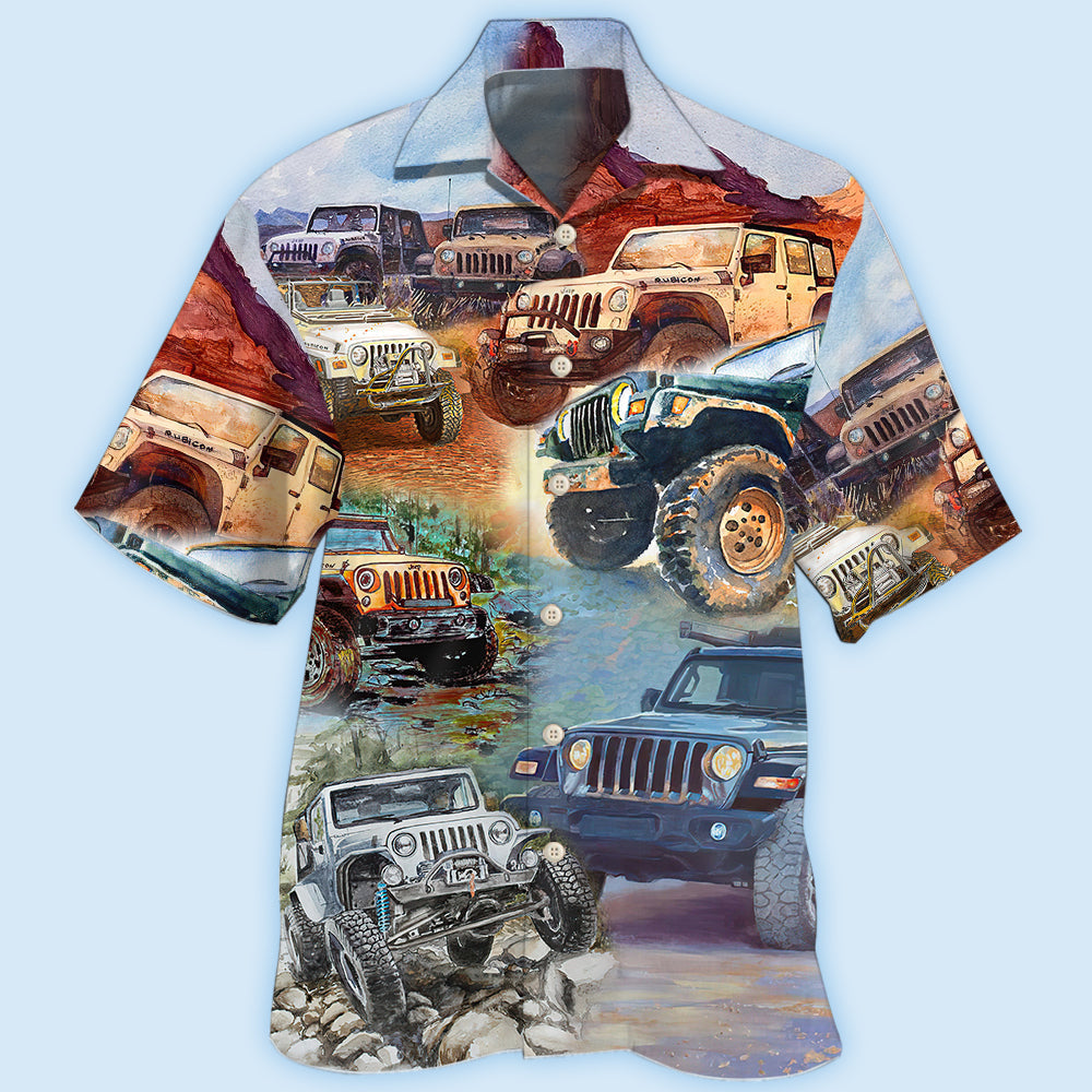 jeep-painting-classic-jeep-vintage-hawaiian-shirt