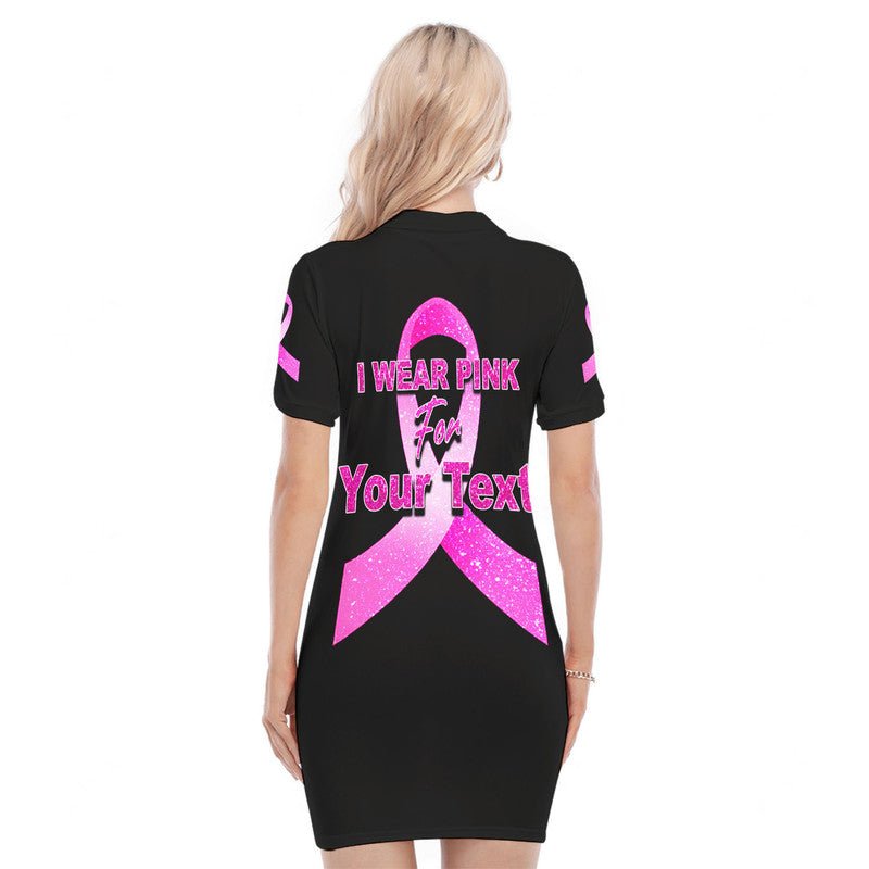 custom-personalised-breast-cancer-polo-dress-save-the-pumpkins-black-style
