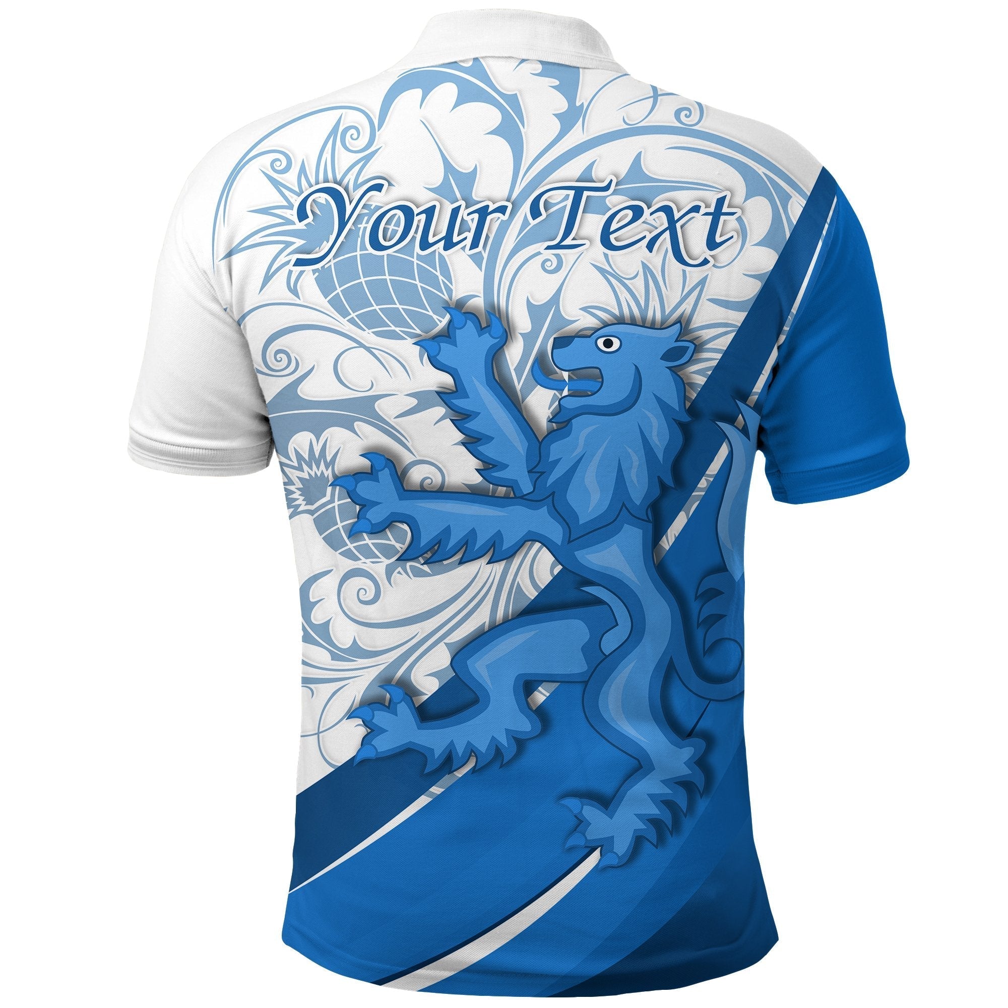 custom-personalised-scotland-rugby-polo-shirt-lion-thistle-simple