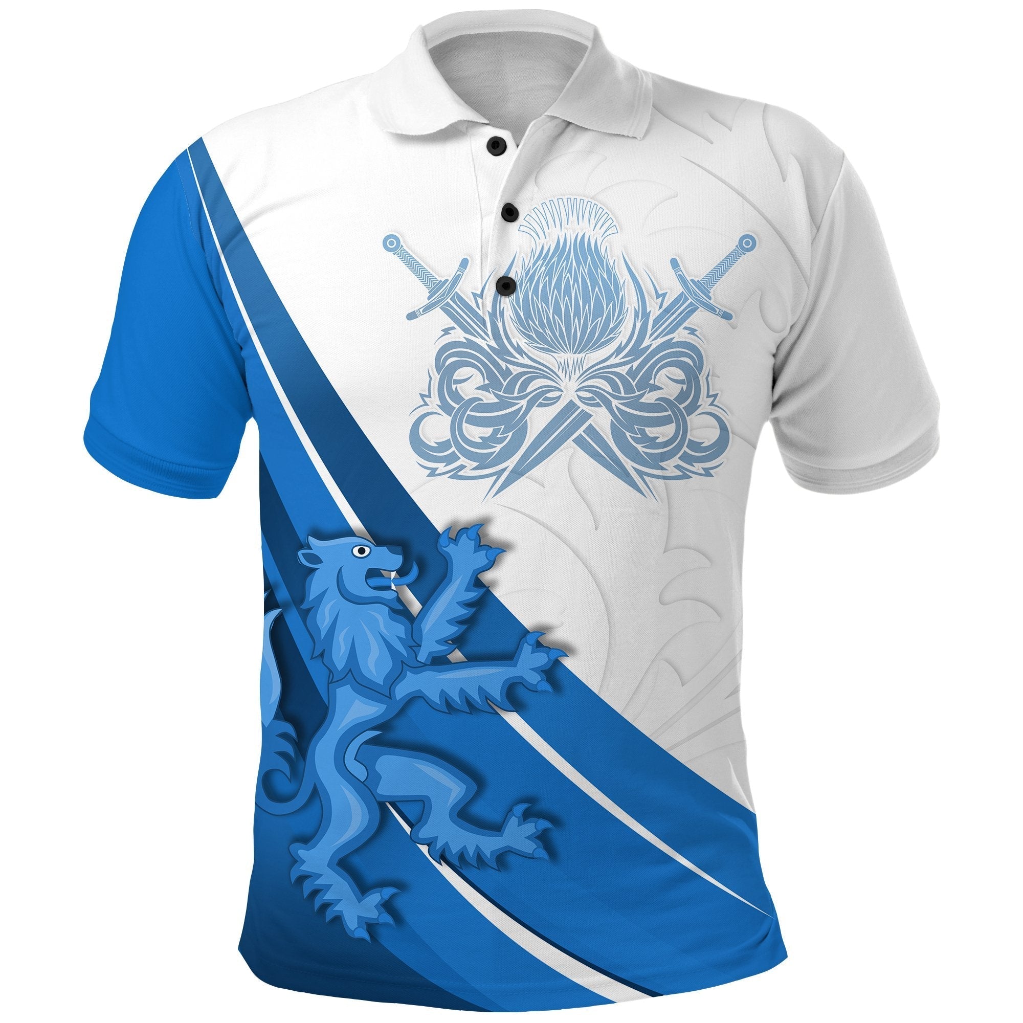 custom-personalised-scotland-rugby-polo-shirt-lion-thistle-simple