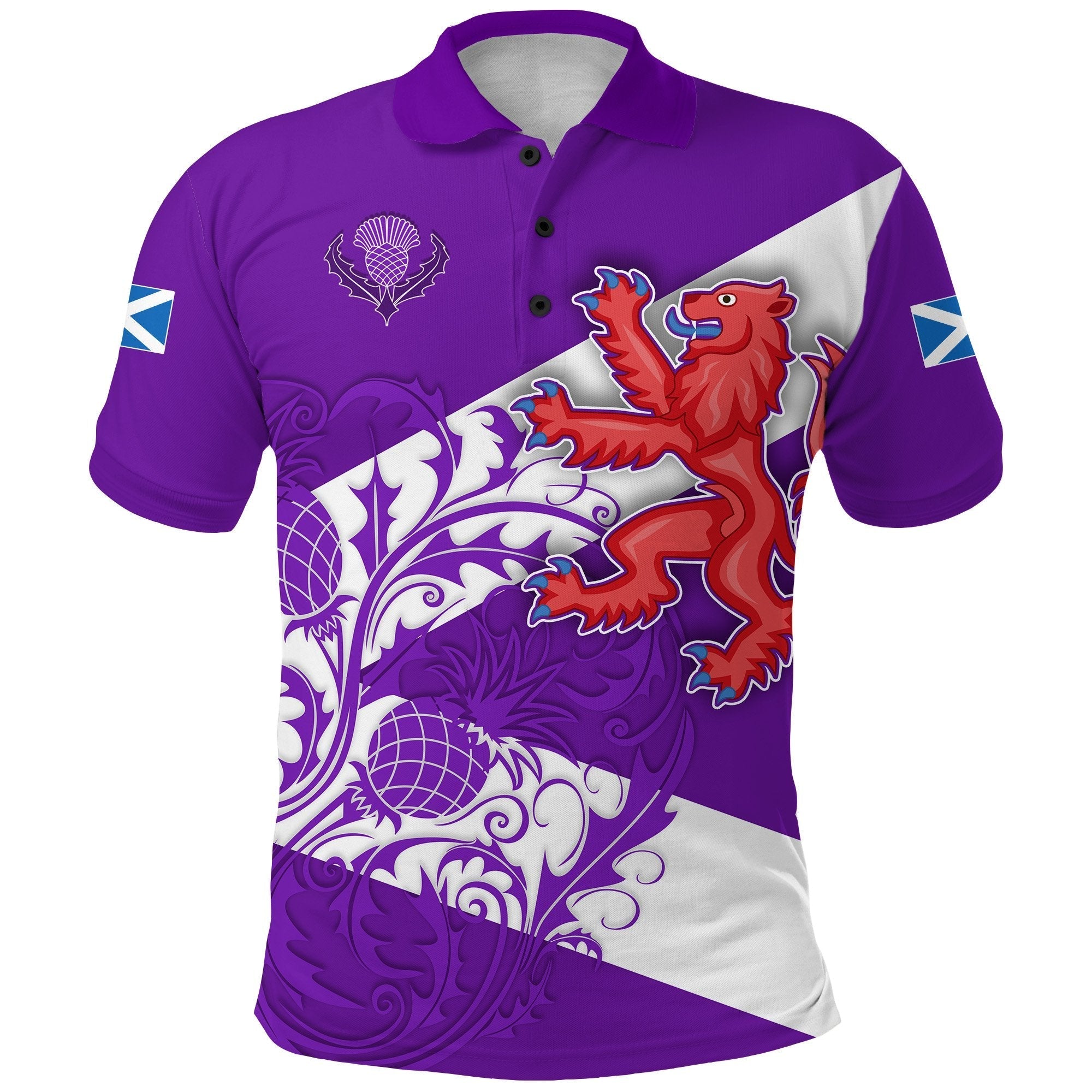 custom-personalised-scotland-rugby-polo-shirt-purple-thistle-of-scottish