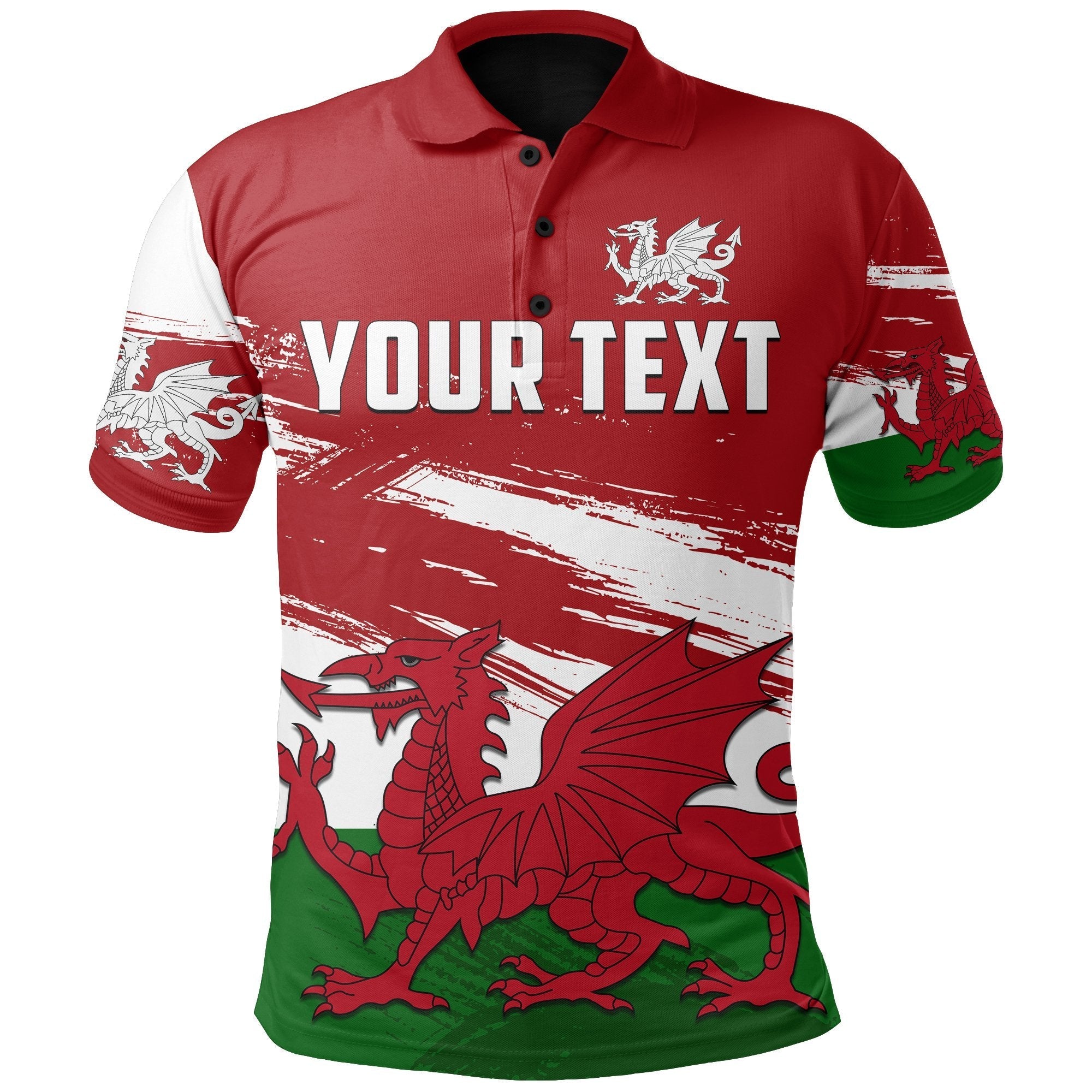 custom-personalised-wales-cymru-rugby-polo-grunge-style