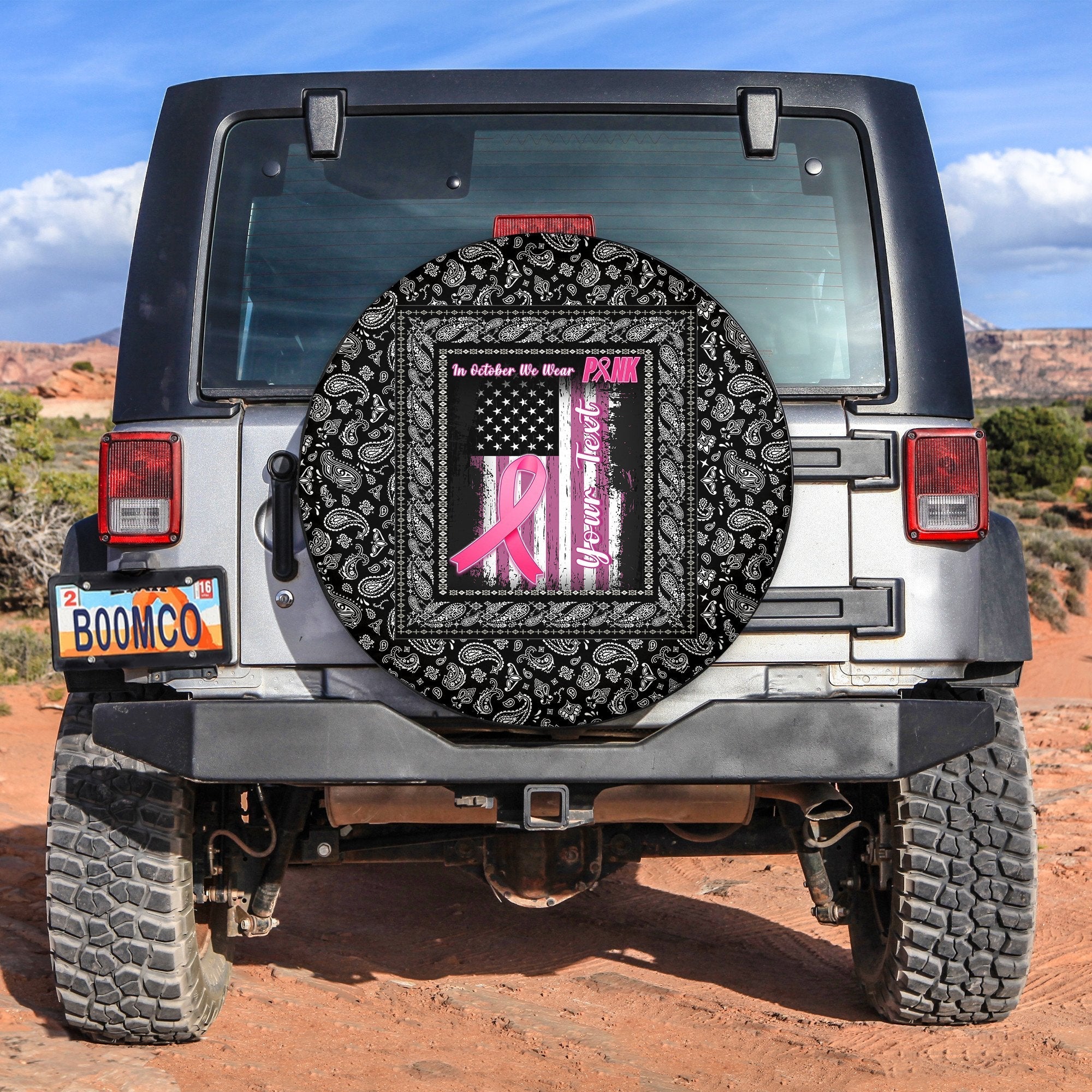 custom-personalised-breast-cancer-spare-tire-cover-black-paisley-pattern-in-october-we-wear-pink
