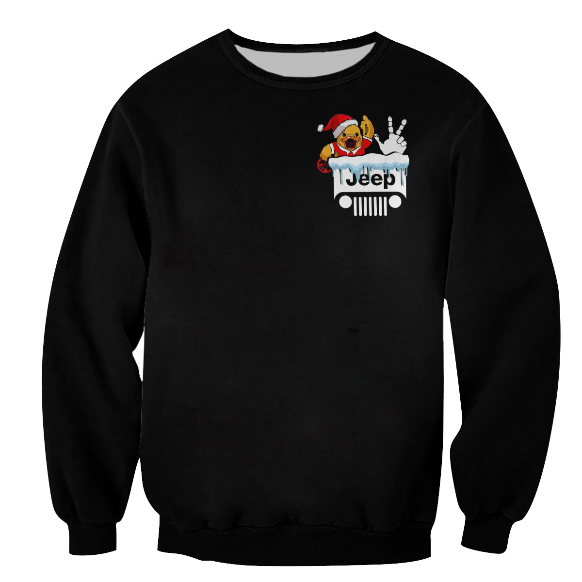 Sweatershirt JEEP - Duck Duck Jeep Chistmas