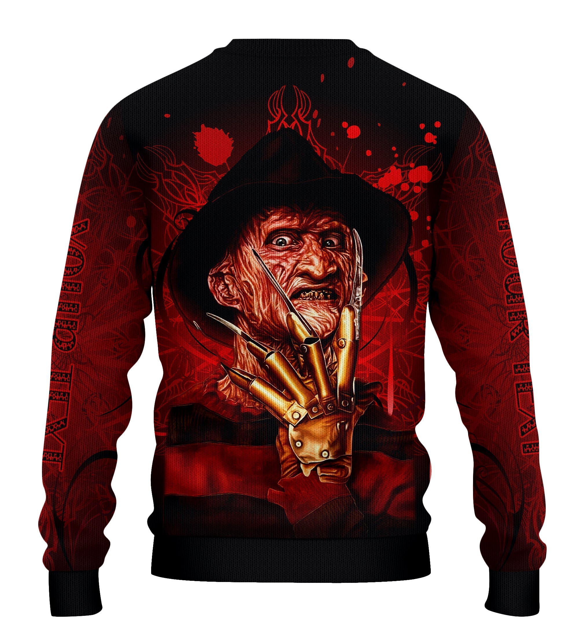 custom-personalised-happy-halloween-sweatshirt-scare-freddy-back