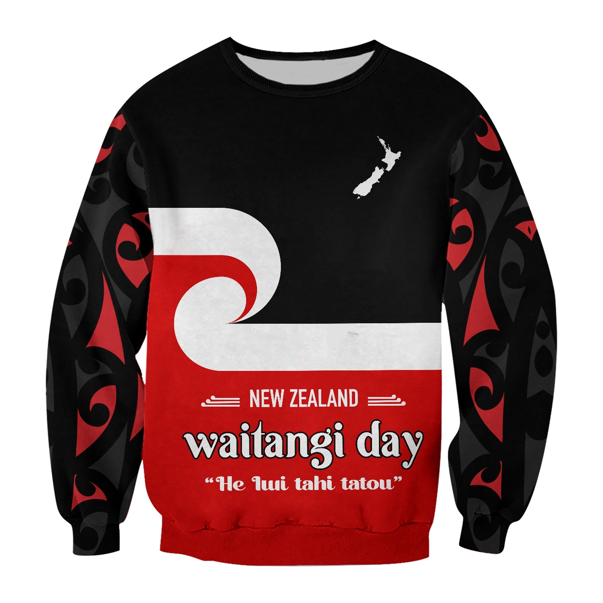 custom-personalised-waitangi-day-sweatshirt-maori-fern-and-tino-rangatiratanga-flag-lt13