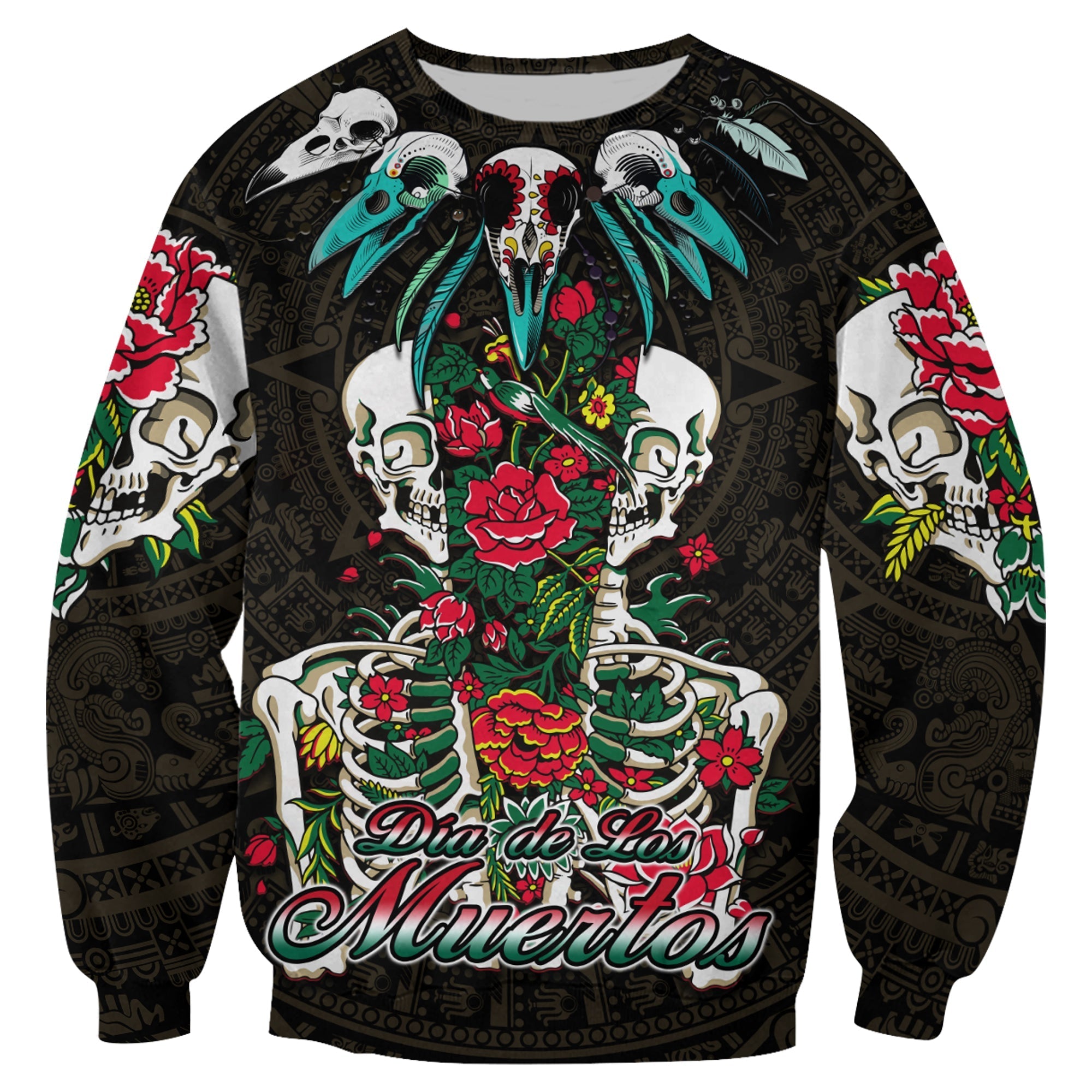 mexico-sweatshirt-floral-skull-dia-de-los-muertos