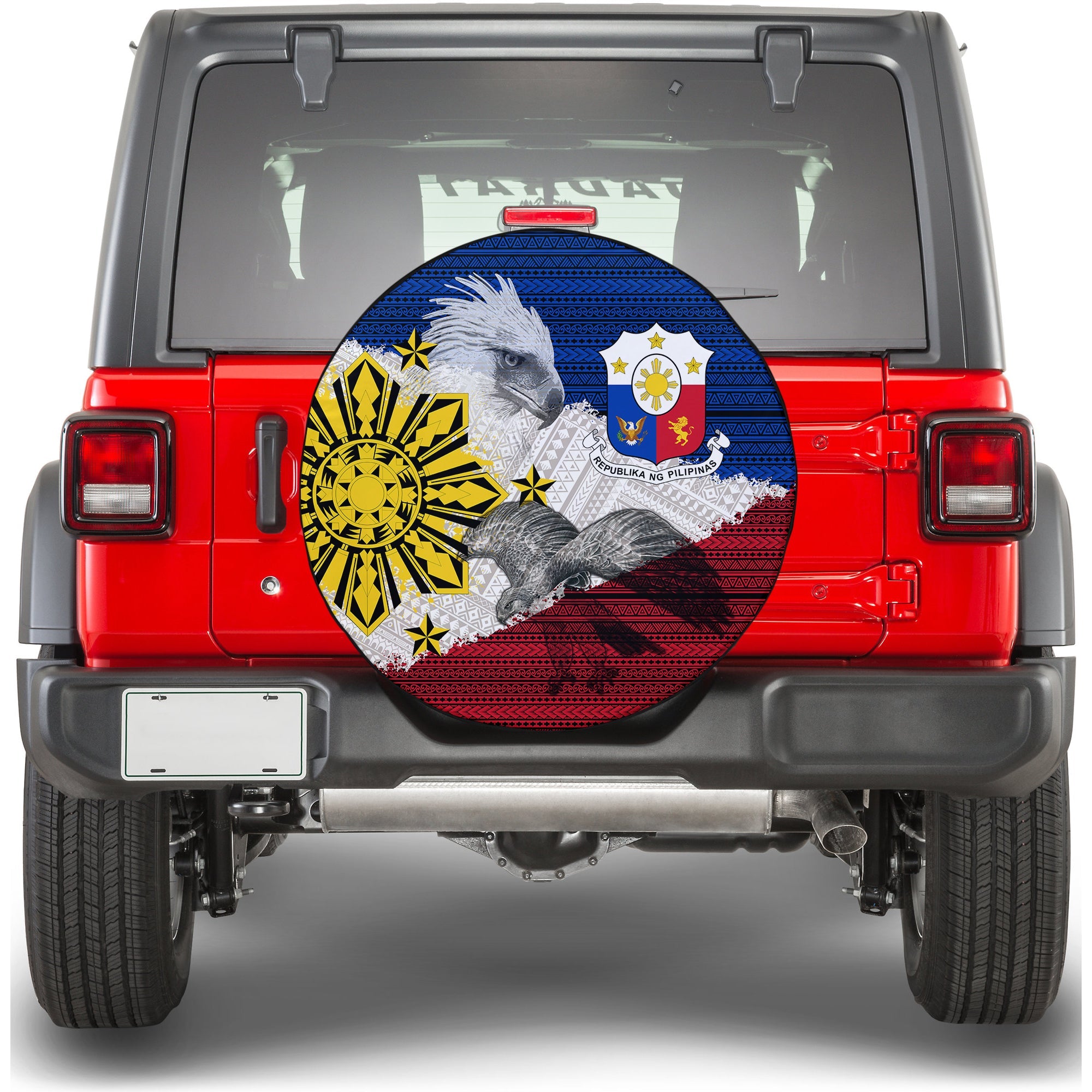 Phillippines Filipino Tribal Ealge Spare Tire Cover - LT2