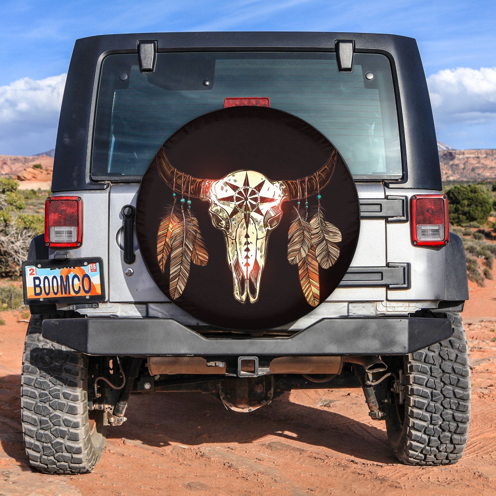 jeep-native-american-bull-spare-tire-cover