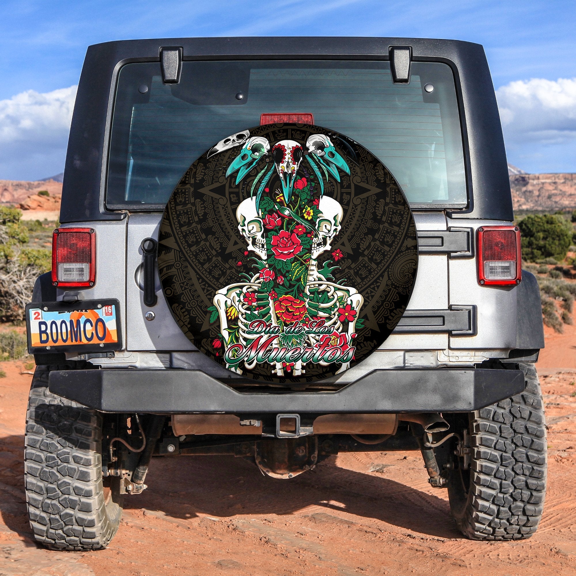 mexico-spare-tire-cover-floral-skull-dia-de-los-muertos