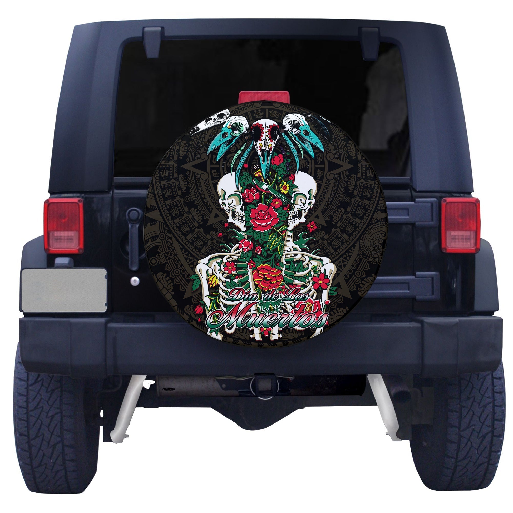 mexico-spare-tire-cover-floral-skull-dia-de-los-muertos