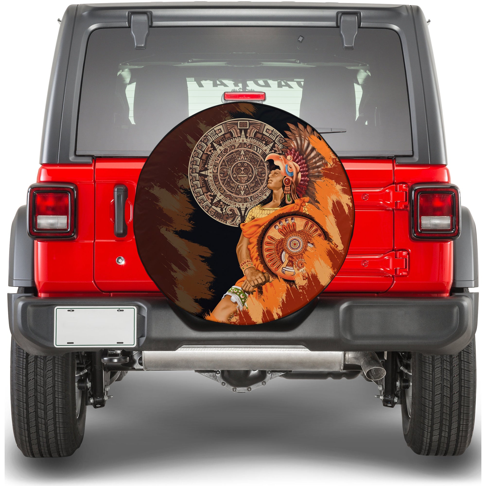 Huitzilopochtli Mexico El Calendario Maya Spare Tire Cover - LT2