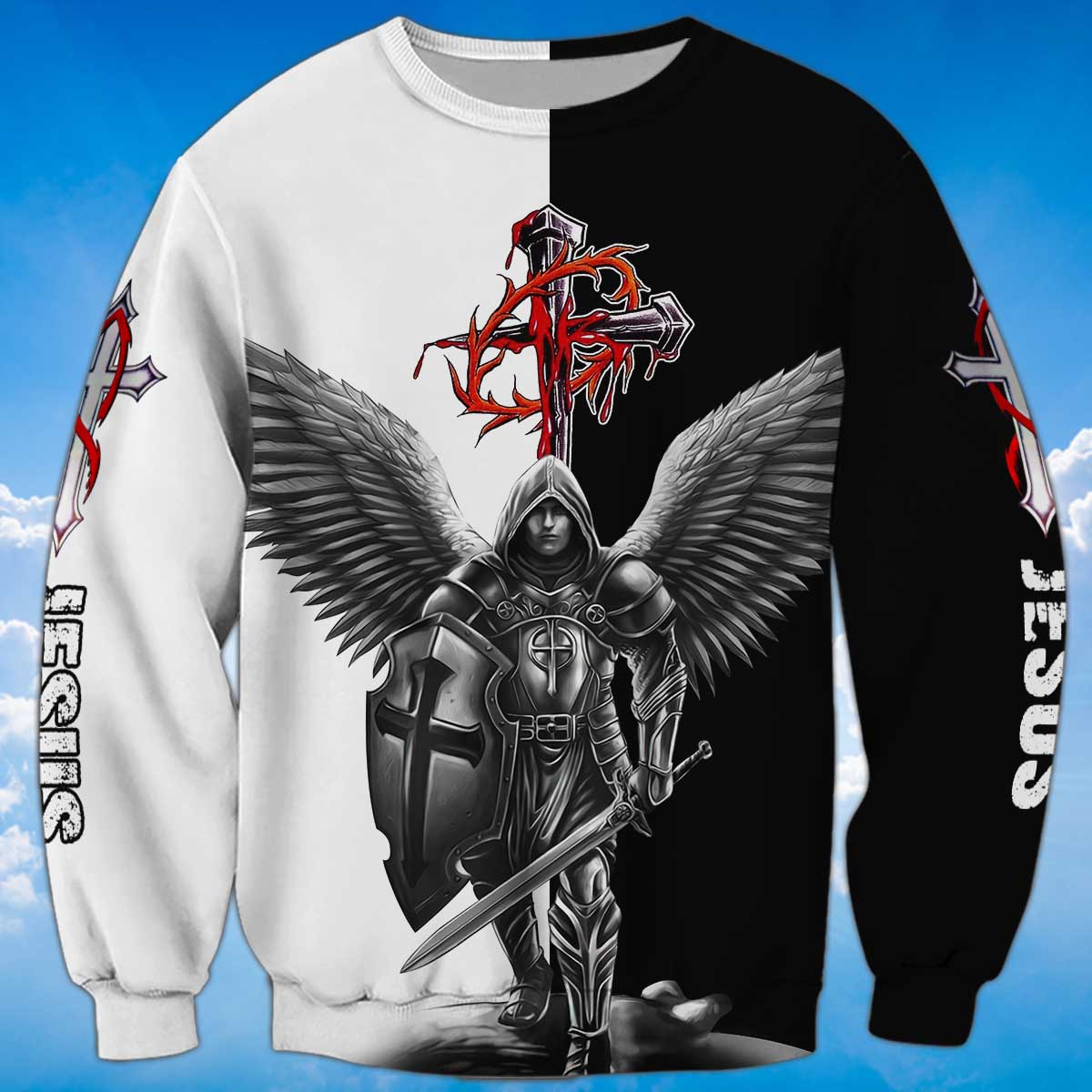 angel-warrior-jesus-sweatshirt