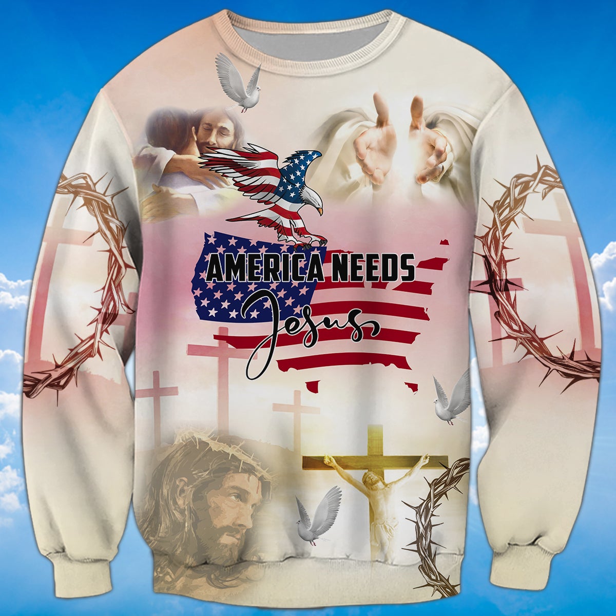 america-needs-jesus-sweatshirt