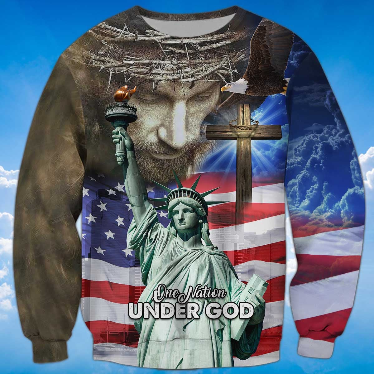 america-under-god-statue-of-liberty-sweatshirt