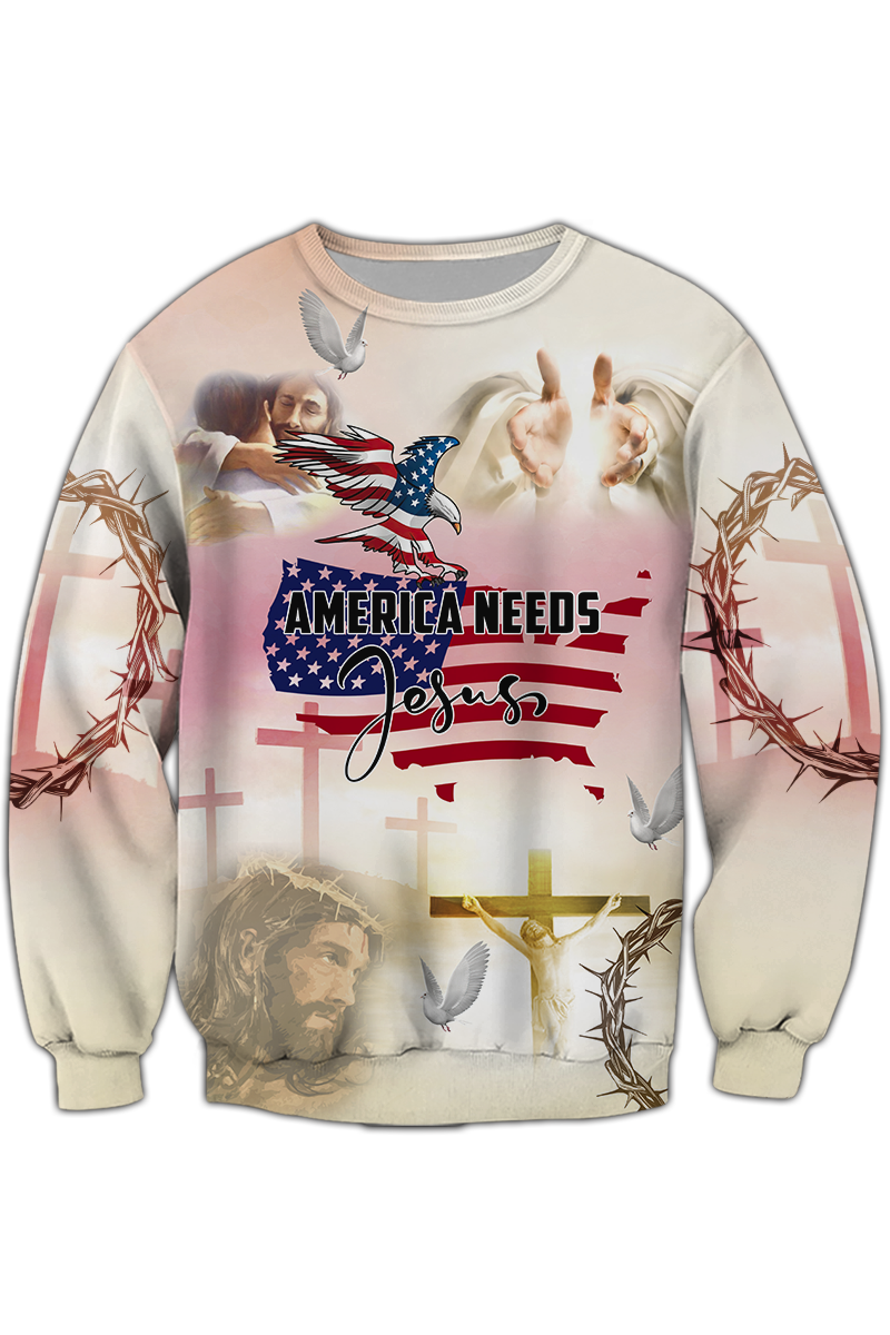 america-needs-jesus-sweatshirt