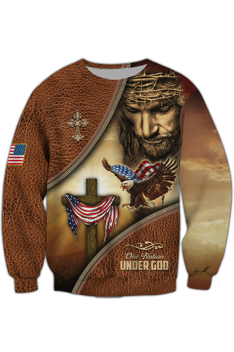 america-a-nation-under-god-eagle-american-flag-and-the-cross-sweatshirt