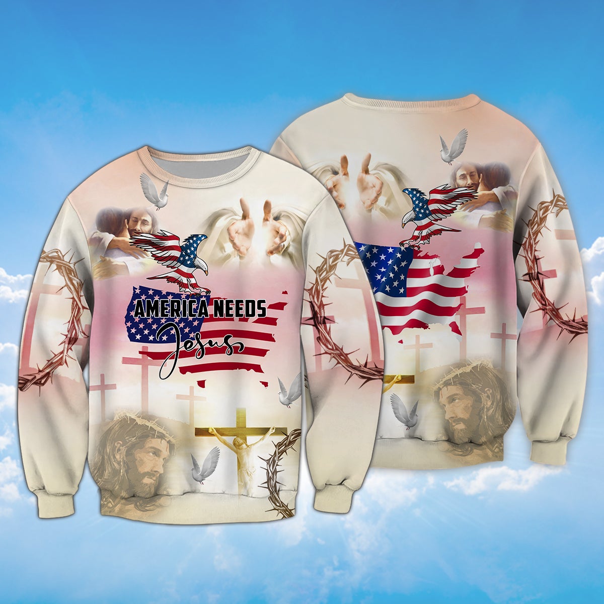 america-needs-jesus-sweatshirt