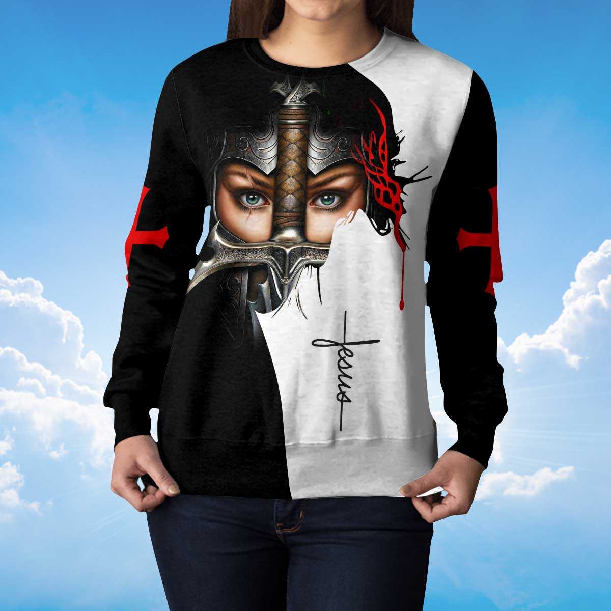 a-woman-of-faith-warrior-of-christ-sweatshirt