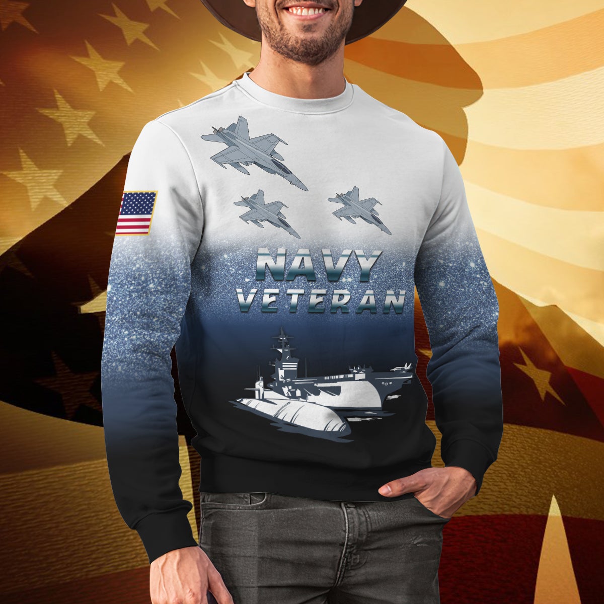 all-gave-some-some-gave-all-3d-sweatshirt-navy-veteran-gift