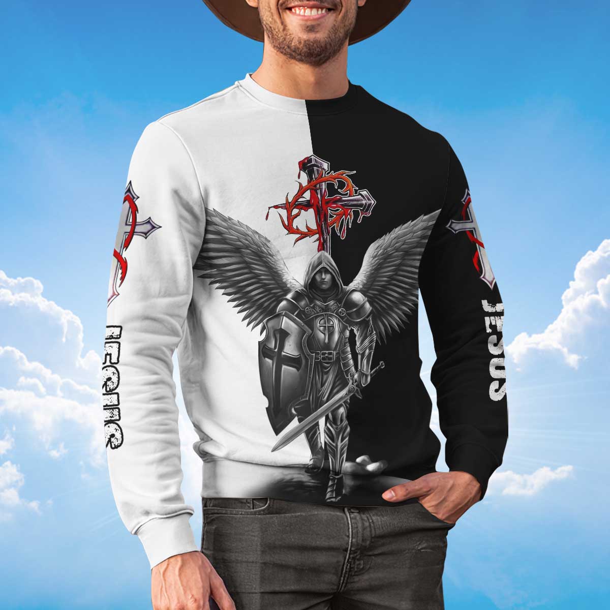 angel-warrior-jesus-sweatshirt