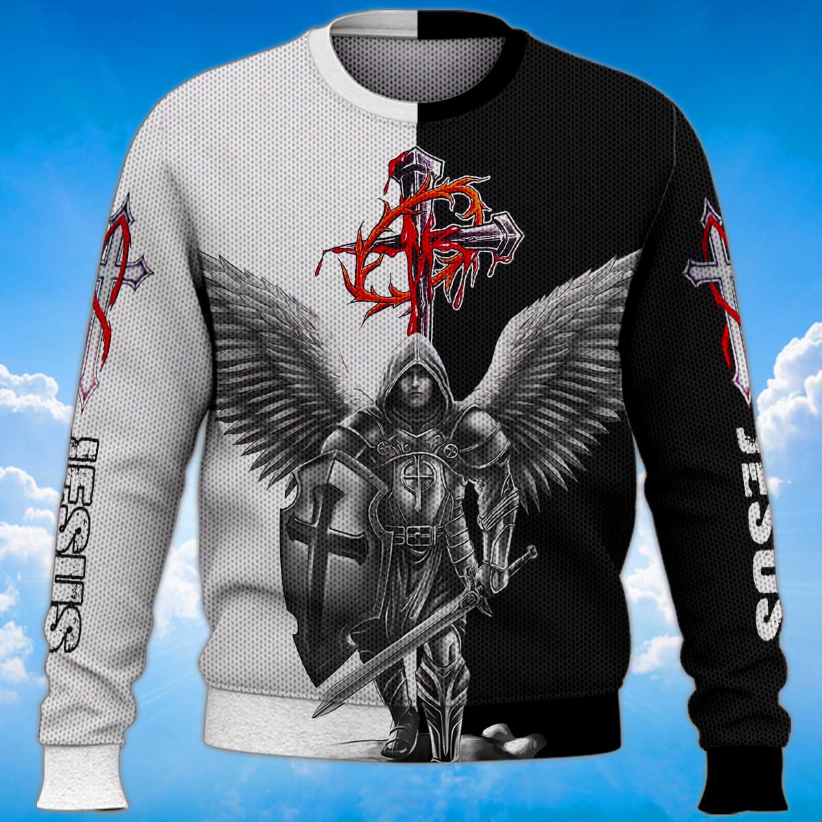 angel-warrior-jesus-sweater