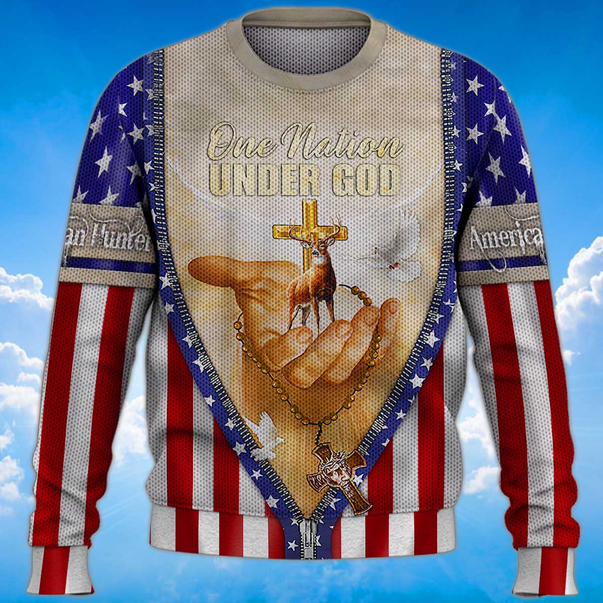 american-hunter-sweater-one-nation-under-god-sweater