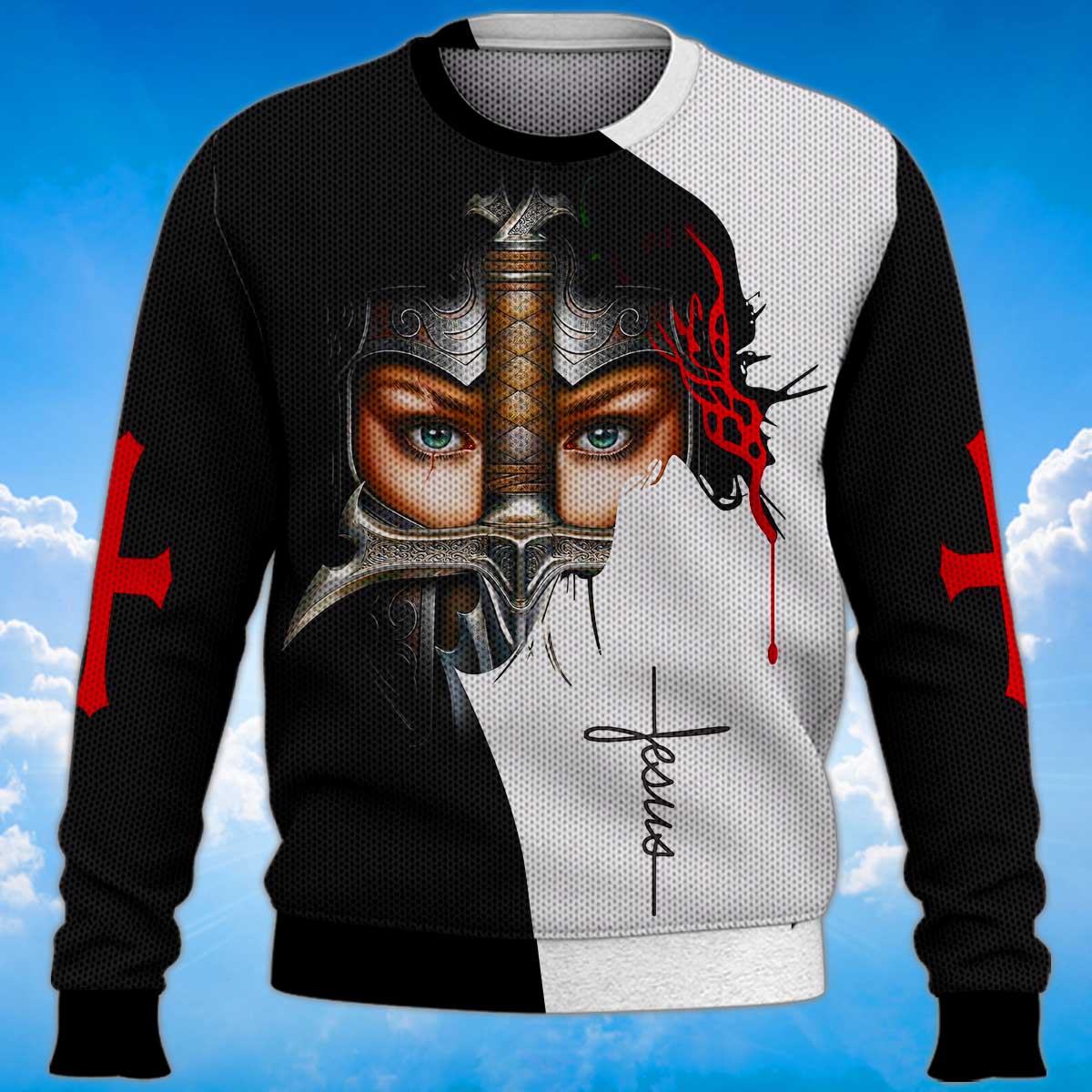 a-woman-of-faith-warrior-of-christ-sweater