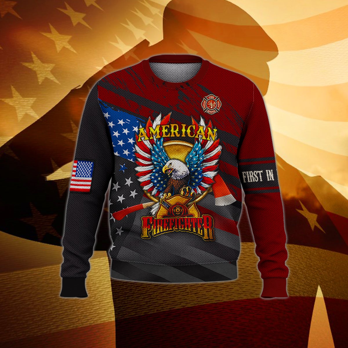 america-firefighter-3d-sweater-gift-for-firefighter