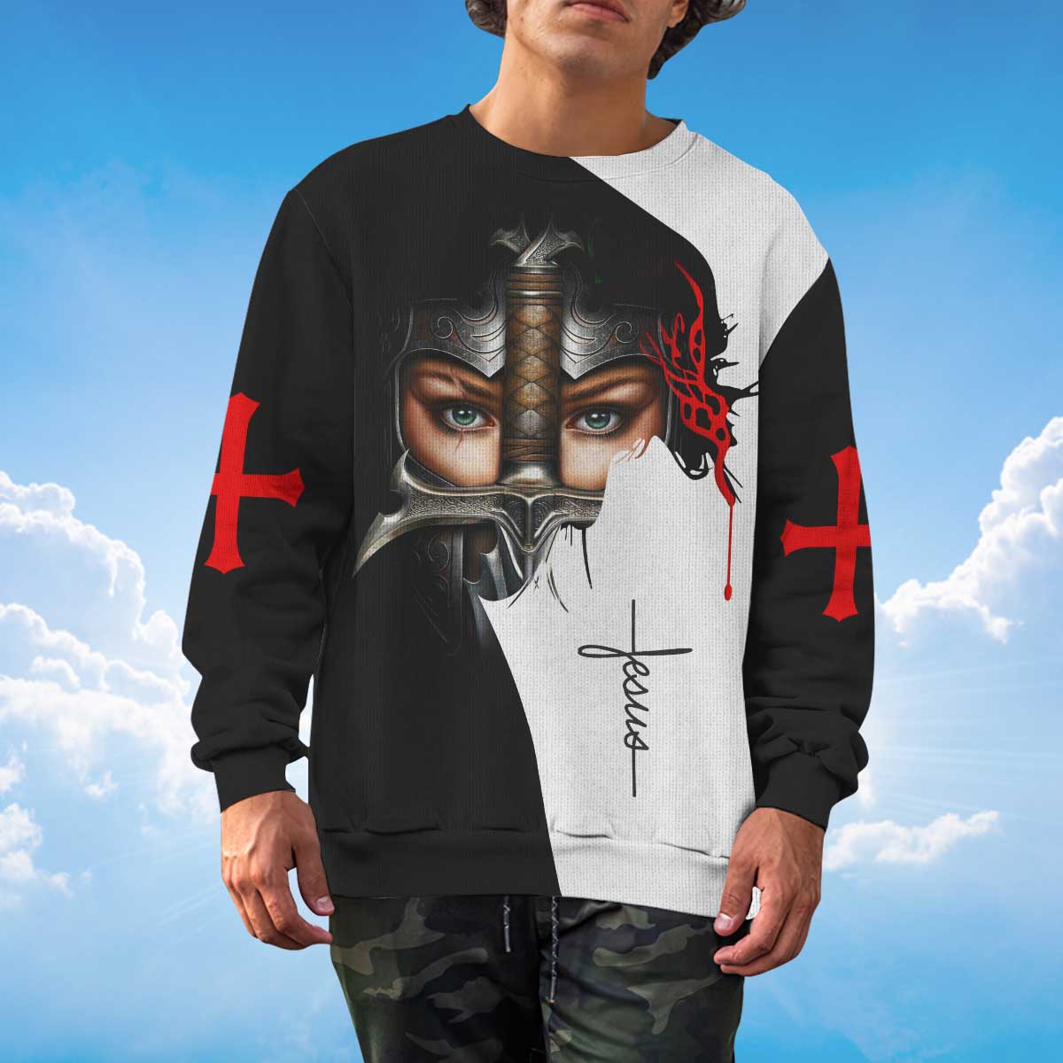 a-woman-of-faith-warrior-of-christ-sweater