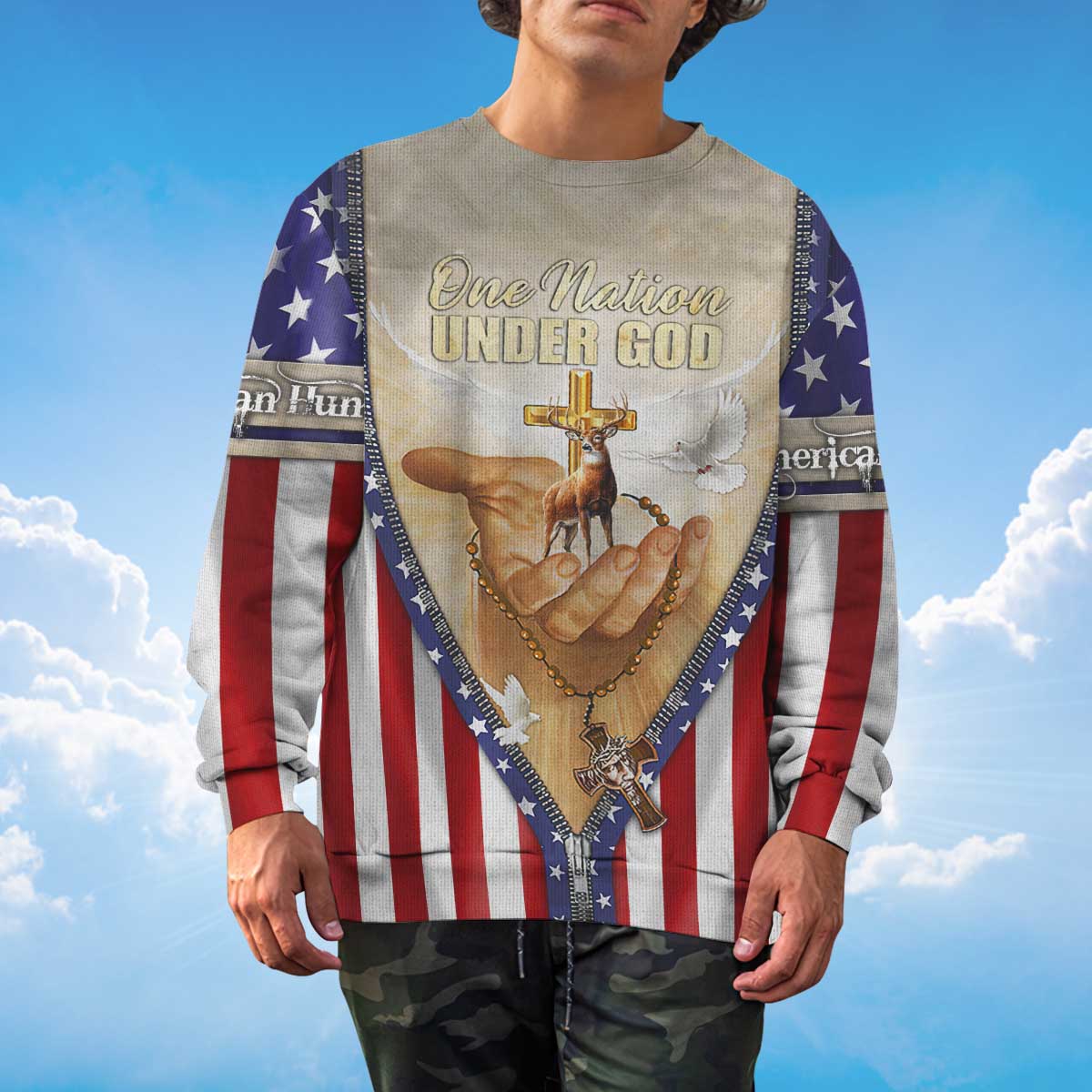 american-hunter-sweater-one-nation-under-god-sweater