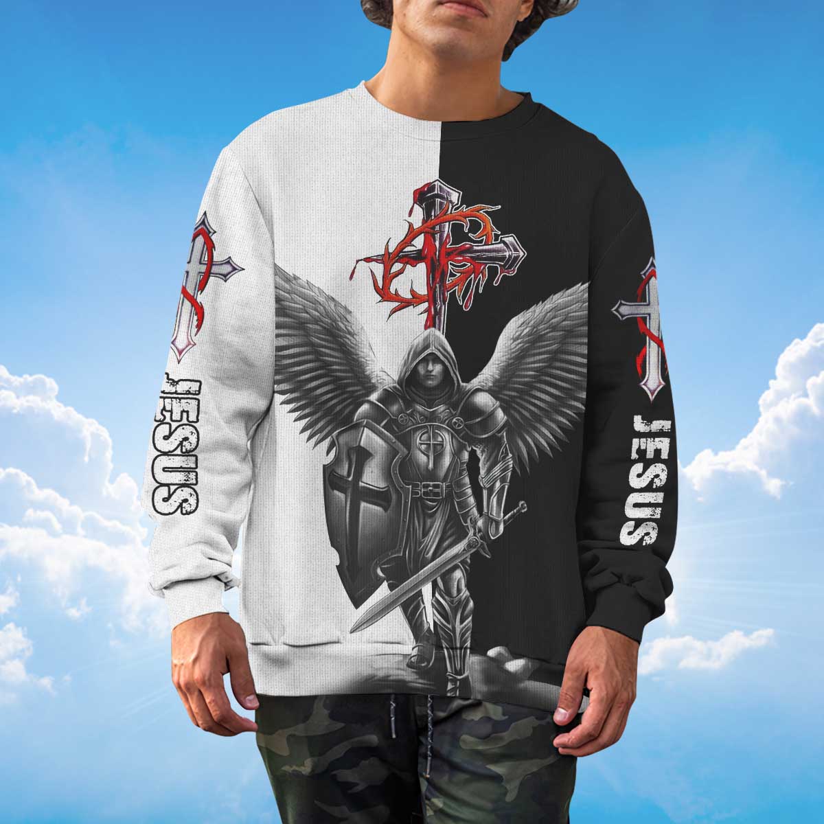 angel-warrior-jesus-sweater