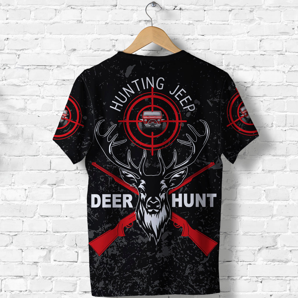 Hunting Wrangler Jeep T Shirt - Deer Hunt No.7