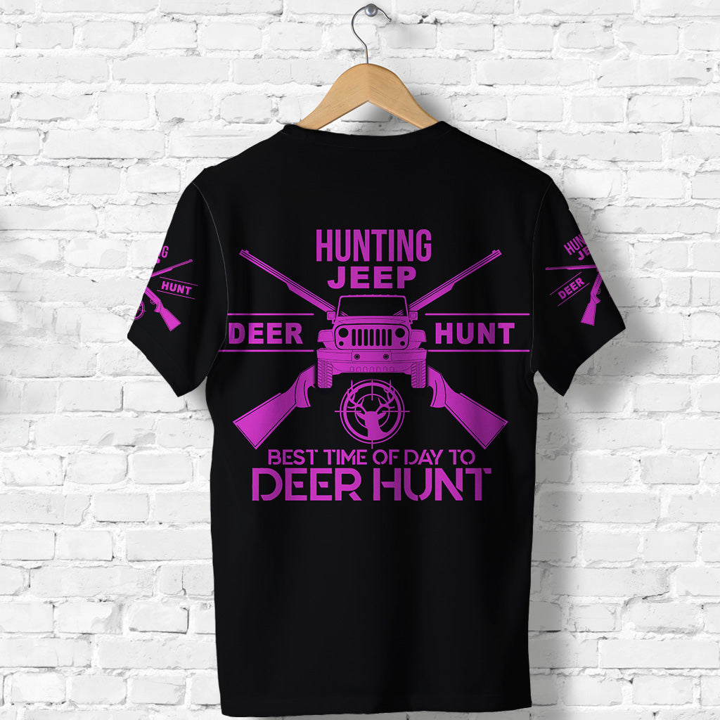 Hunting Jeep Wrangler T Shirt - Time To Hunt No.3