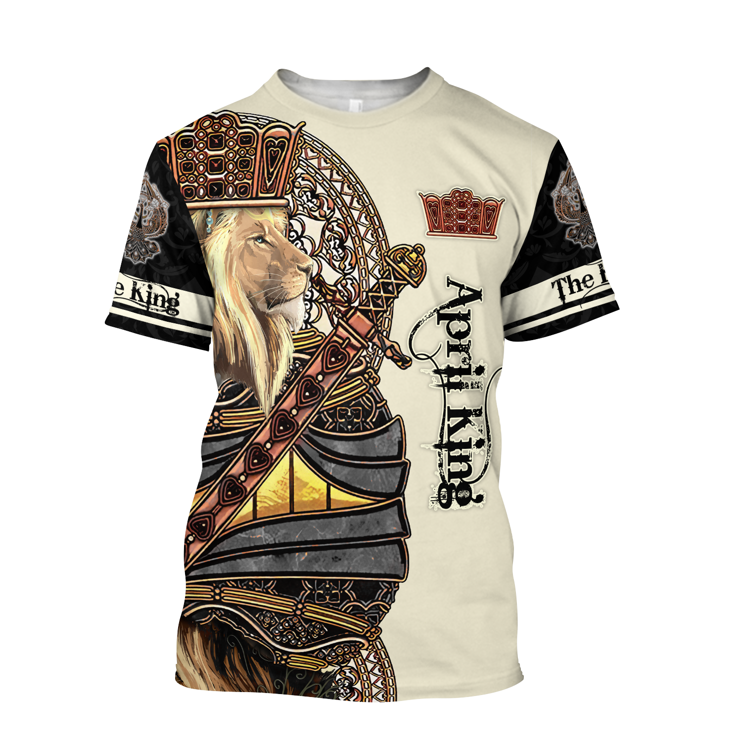 april-black-king-lion--3d-all-over-printed--unisex-shirts