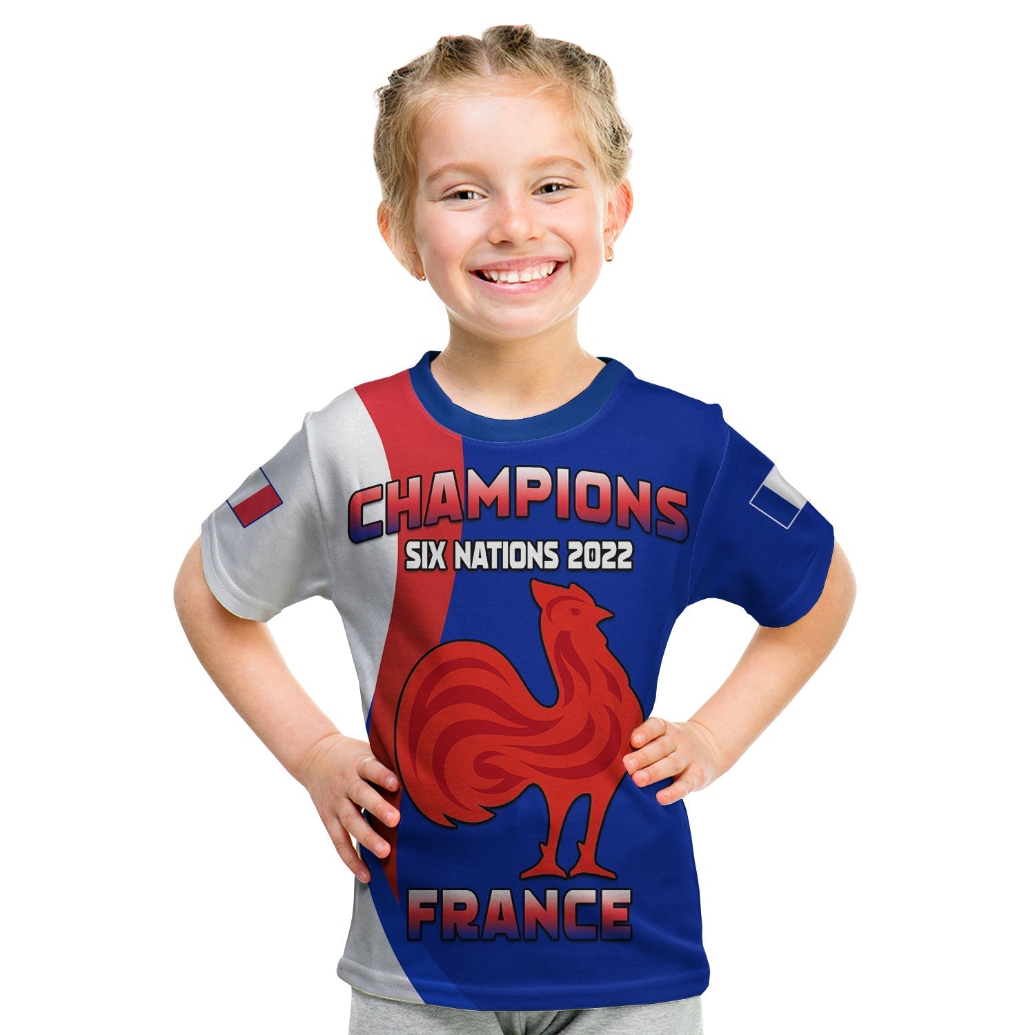 custom-personalised-france-rugby-t-shirt-kid-champions-six-nations-2022