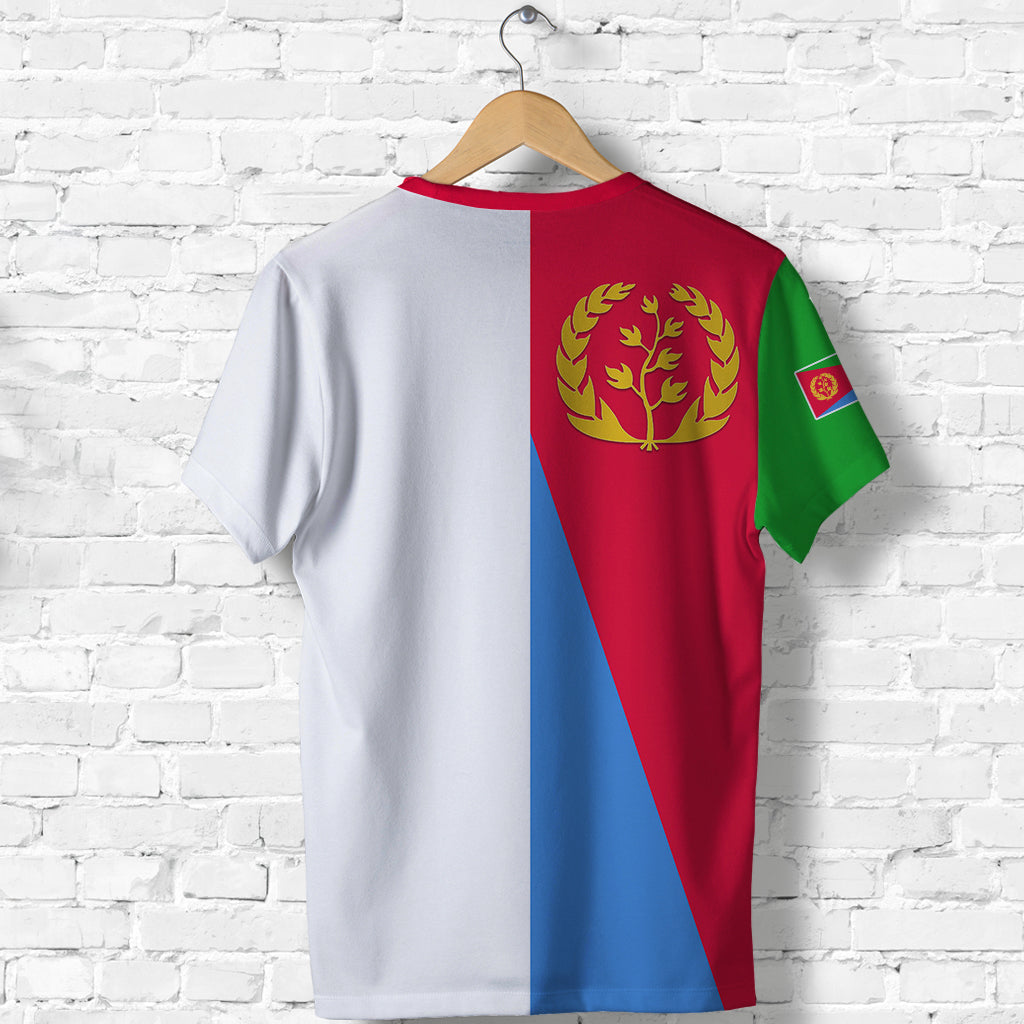 (Custom Personalised) Eritrea T Shirt Style Flag LT13