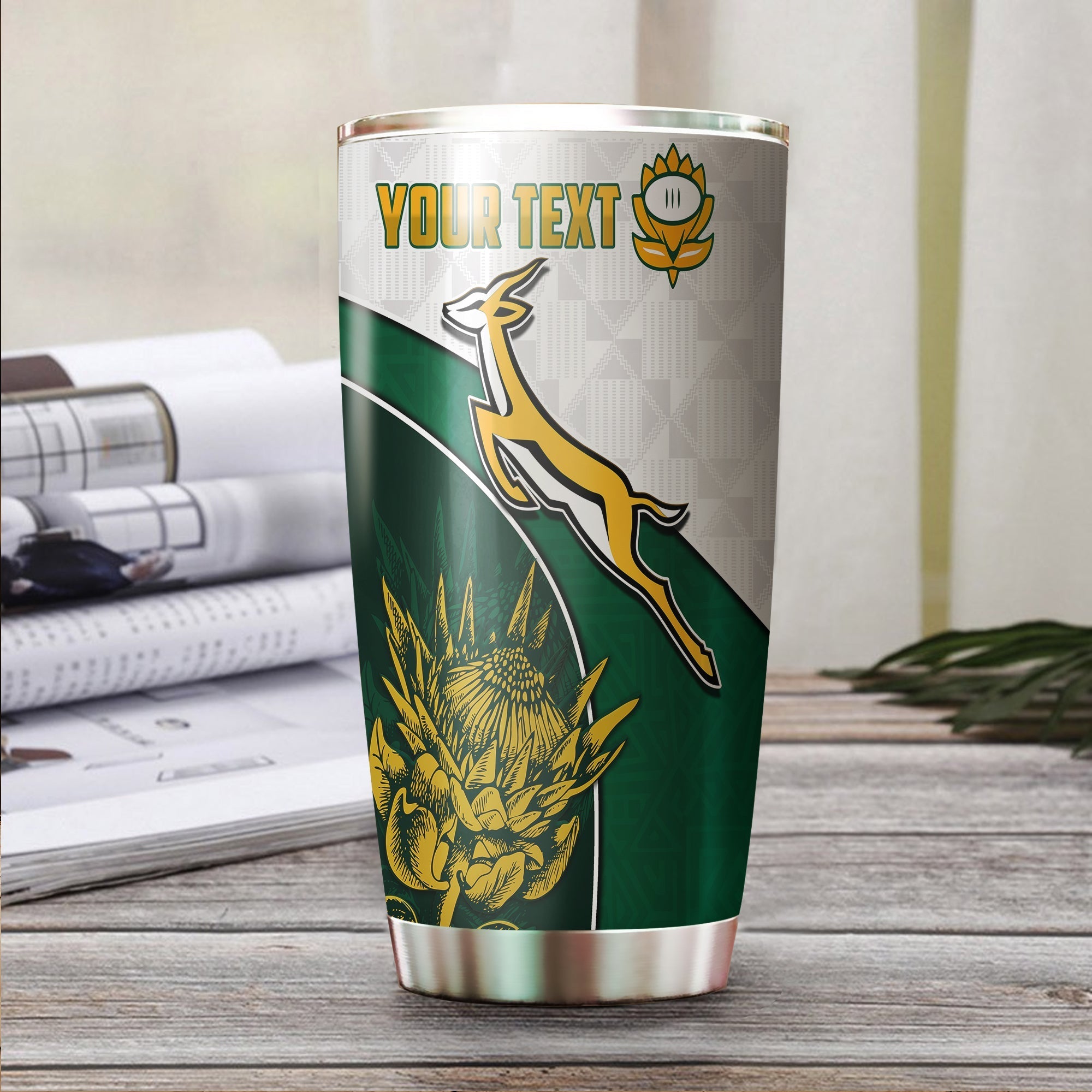 custom-personalised-south-africa-rugby-tumbler-king-protea-proudly-springboks