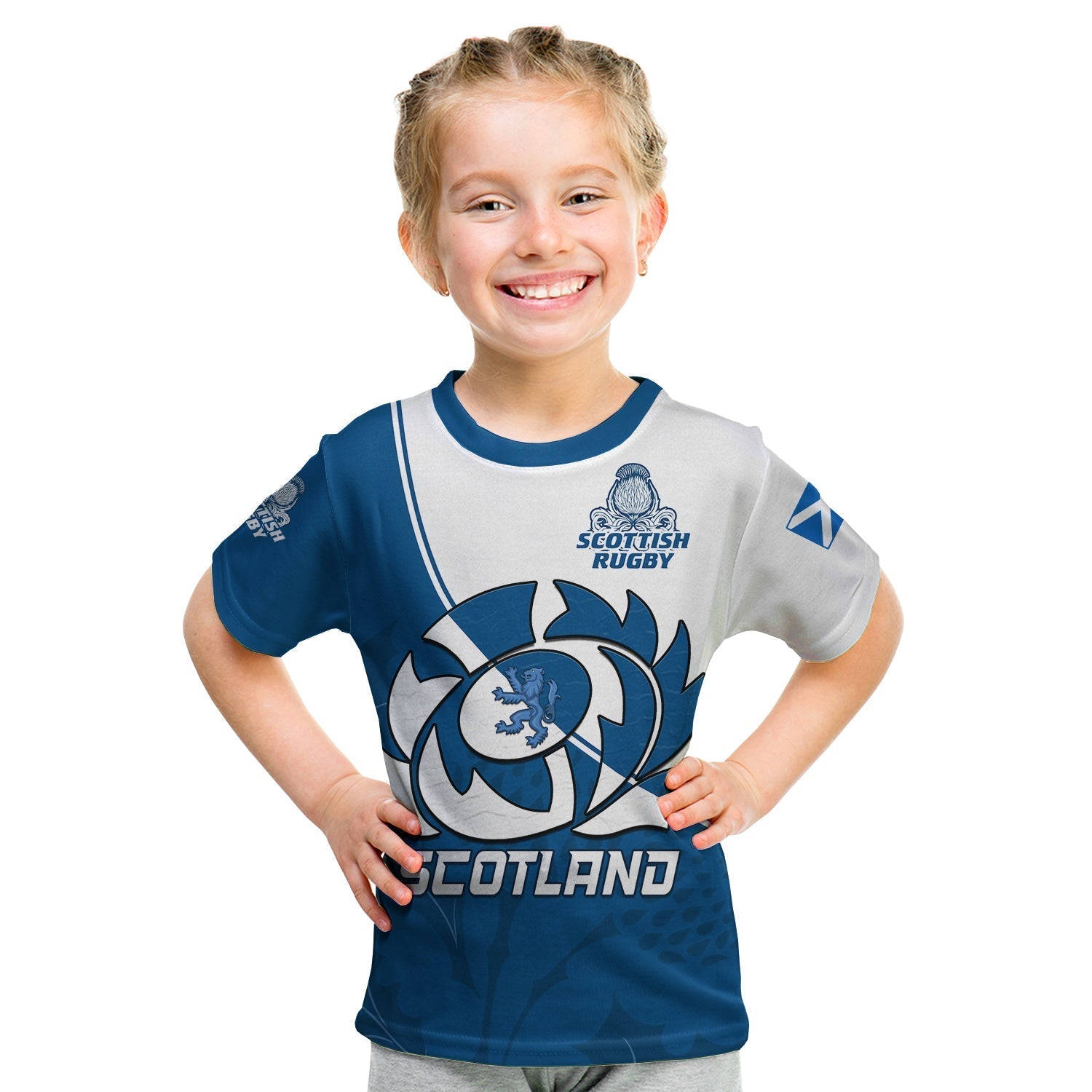 custom-text-and-number-scotland-rugby-t-shirt-scottish-coat-of-arms-mix-thistle-newest-version