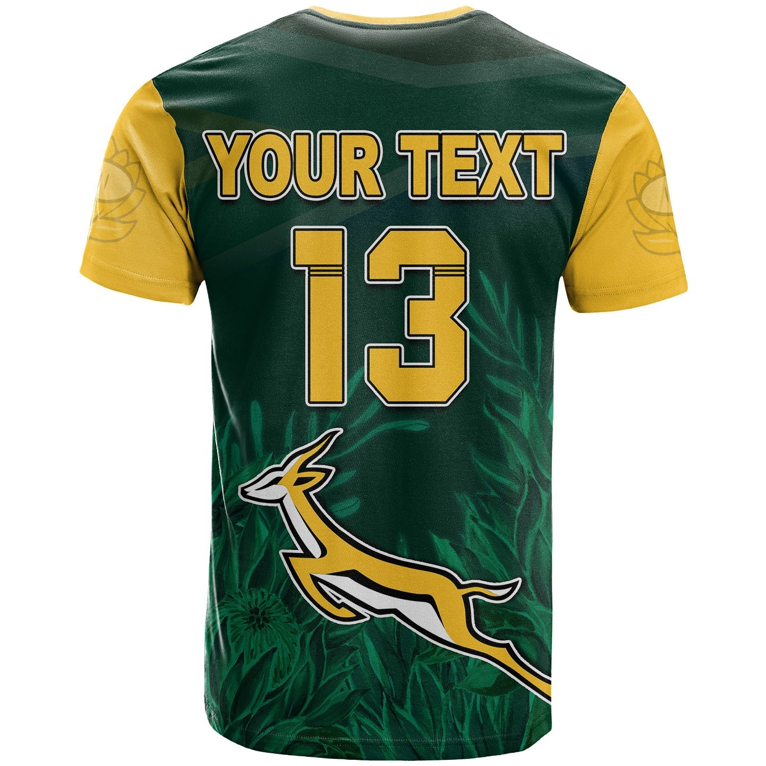 custom-text-and-number-south-africa-rugby-t-shirt-springboks-king-protea-go-bokke