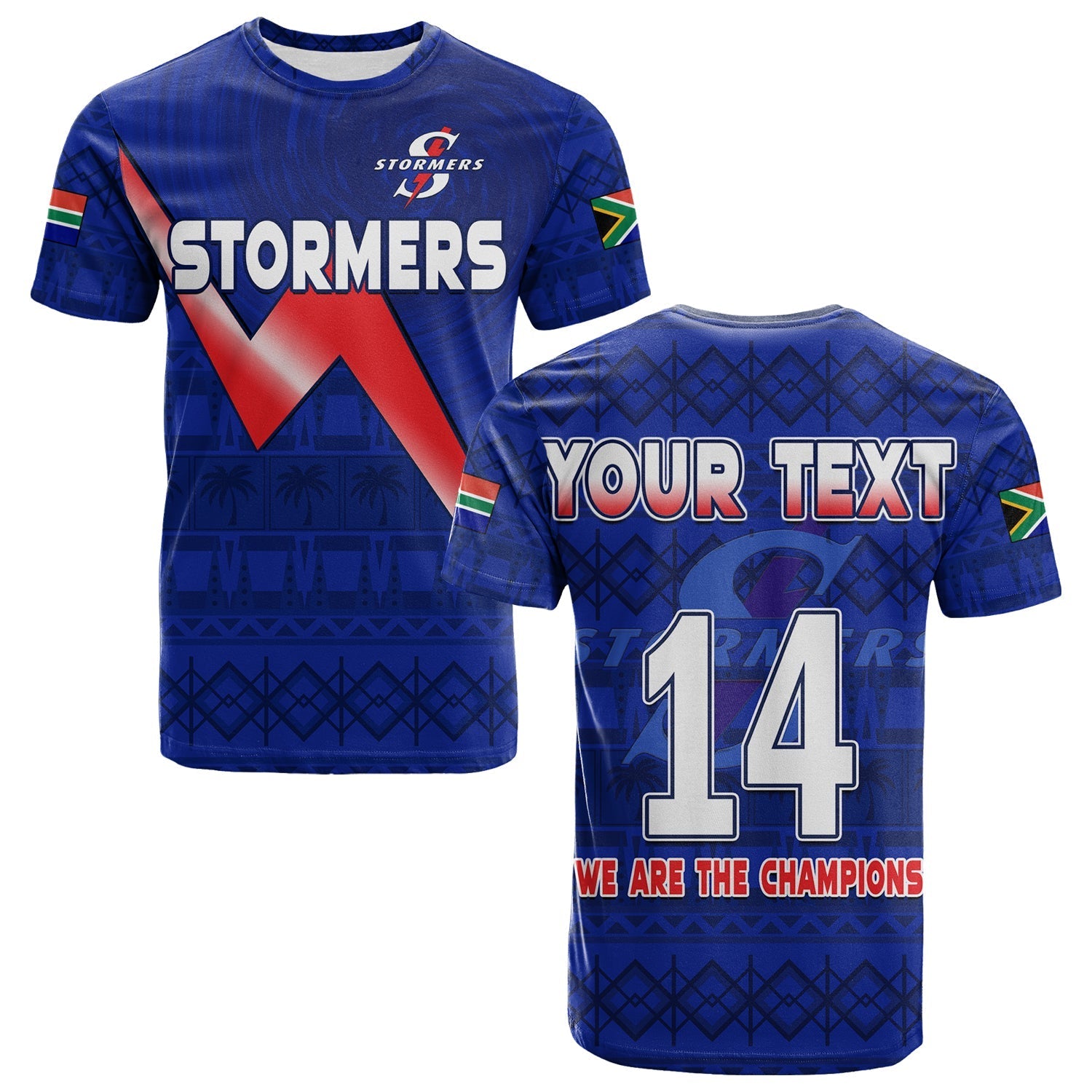 custom-text-and-number-stormers-south-africa-rugby-t-shirt-we-are-the-champions-urc-african-pattern