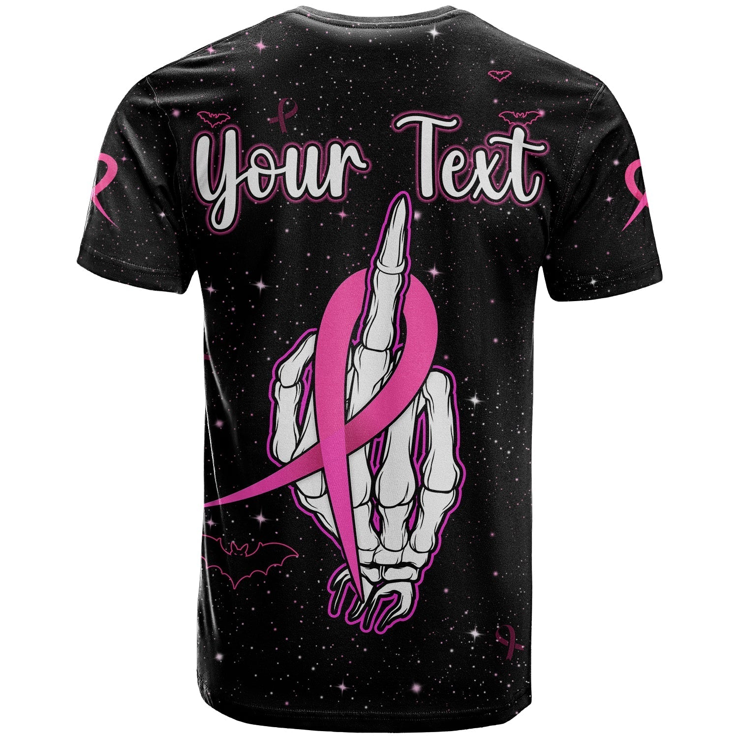 custom-personalised-breast-cancer-t-shirt-skull-finger-fuckkk-breast-cancer-black-ver02