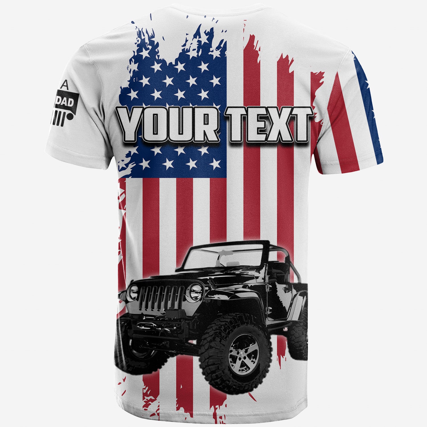 custom-personalised-father-day-t-shirt-jeep-dad-no1-white-style