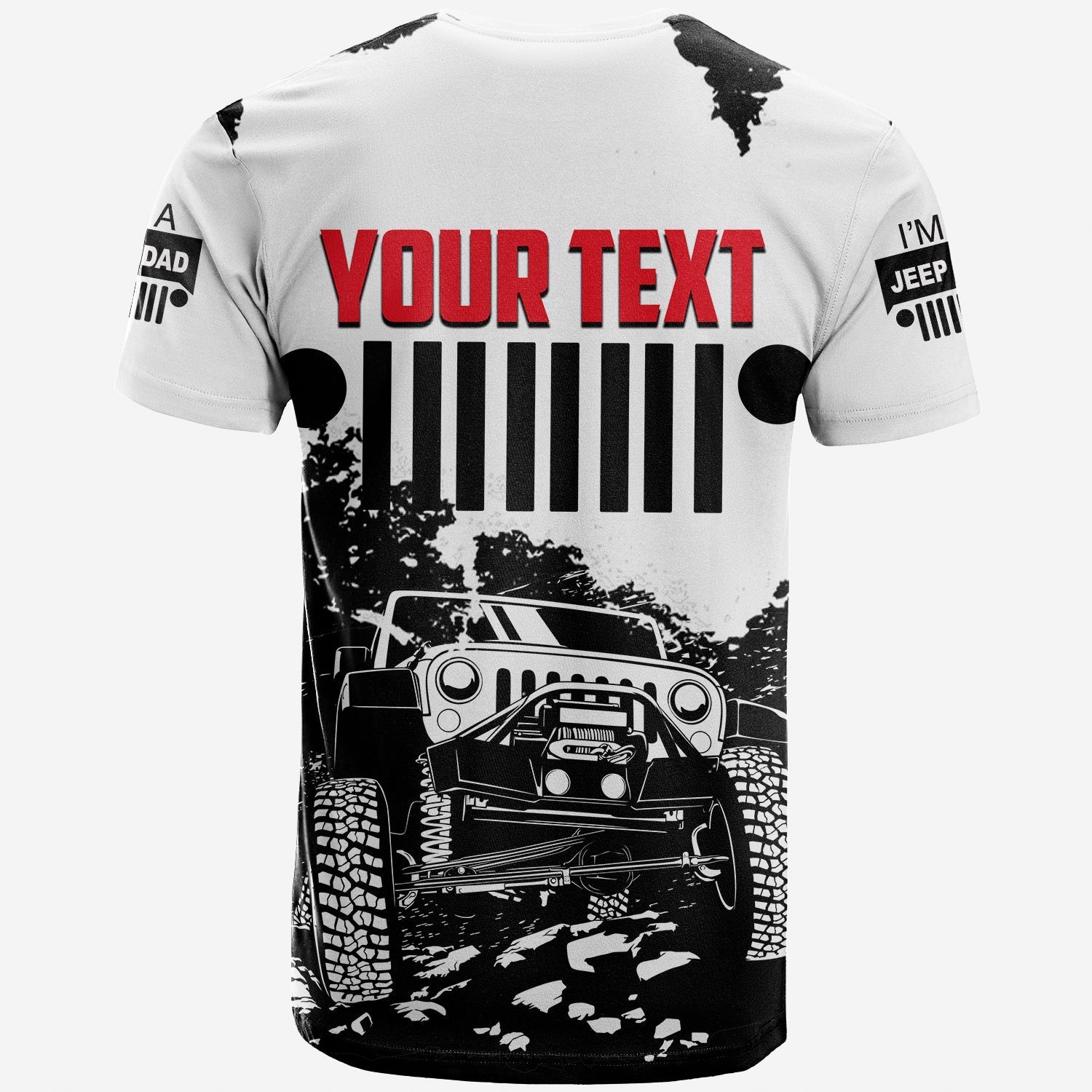 custom-personalised-father-day-t-shirt-jeep-dad-no3-white-style